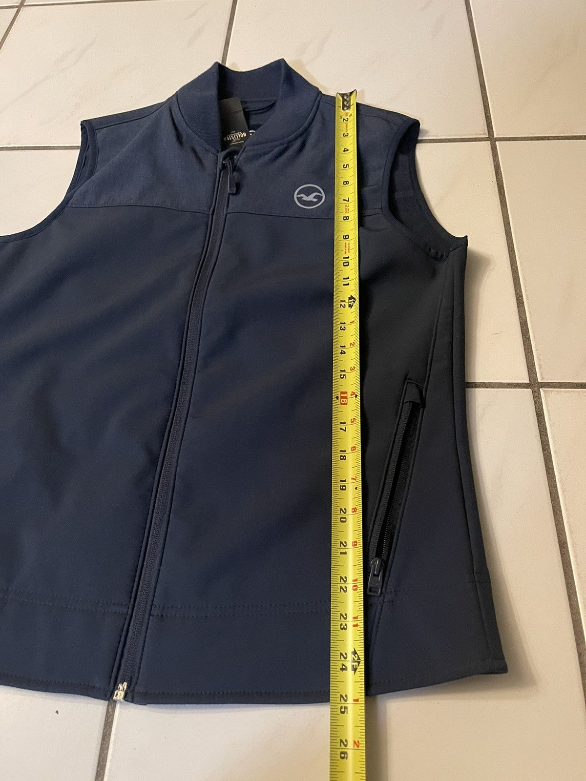 Hollister Hollister Softshell Vest Jacket Mens XS Blue Full Zip Size US XS / EU 42 / 0 - 6 Thumbnail