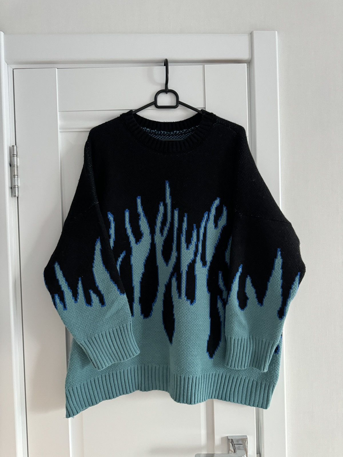 Japanese Brand Blue Flame Sweater Knitwear Size US M / EU 48-50 / 2 - 1 Thumbnail
