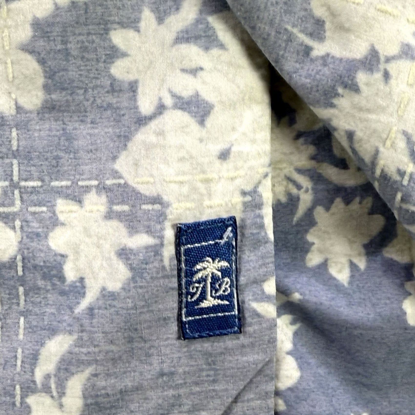 Tommy Bahama Tommy Bahama Hawaiian Shirt Men’s XL Blue Floral Leaf 100% Cotton Button Up Size US XL / EU 56 / 4 - 3 Thumbnail
