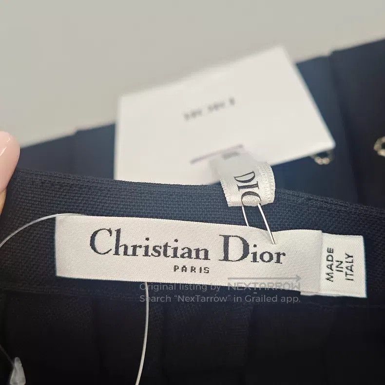 Dior Dior Black riveted wool Mahai wool skirt Size 24" / US 00 / IT 34 - 5 Thumbnail