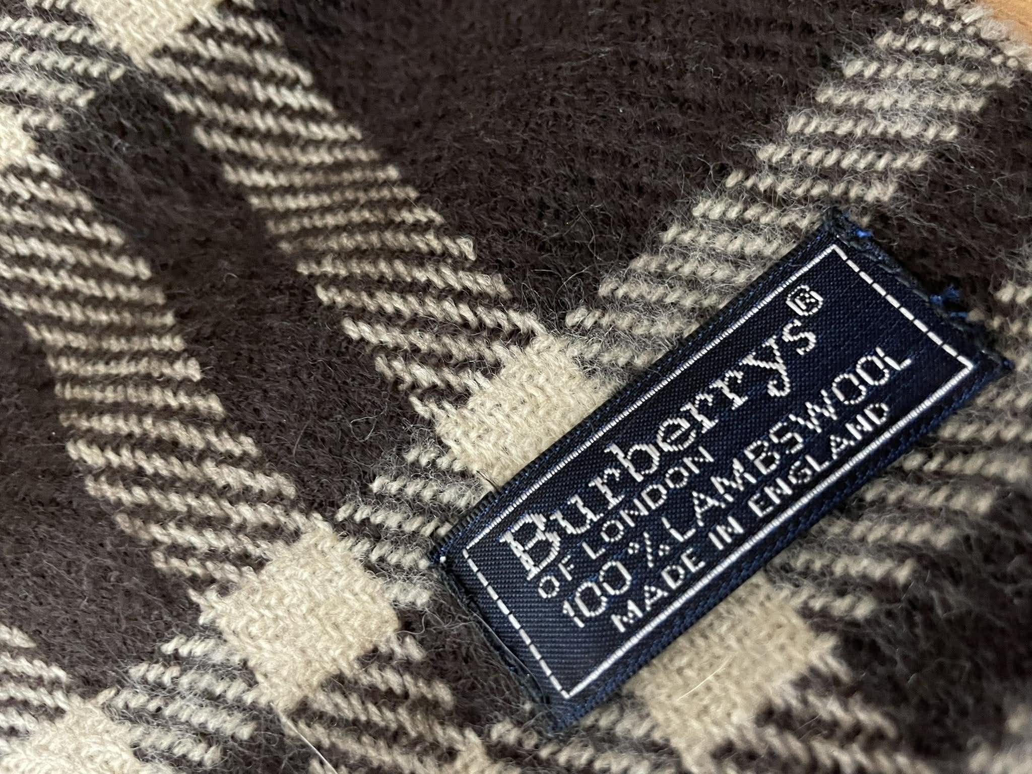 Burberry burberrys vintage scarf 80/90's lambwool Size ONE SIZE - 2 Thumbnail