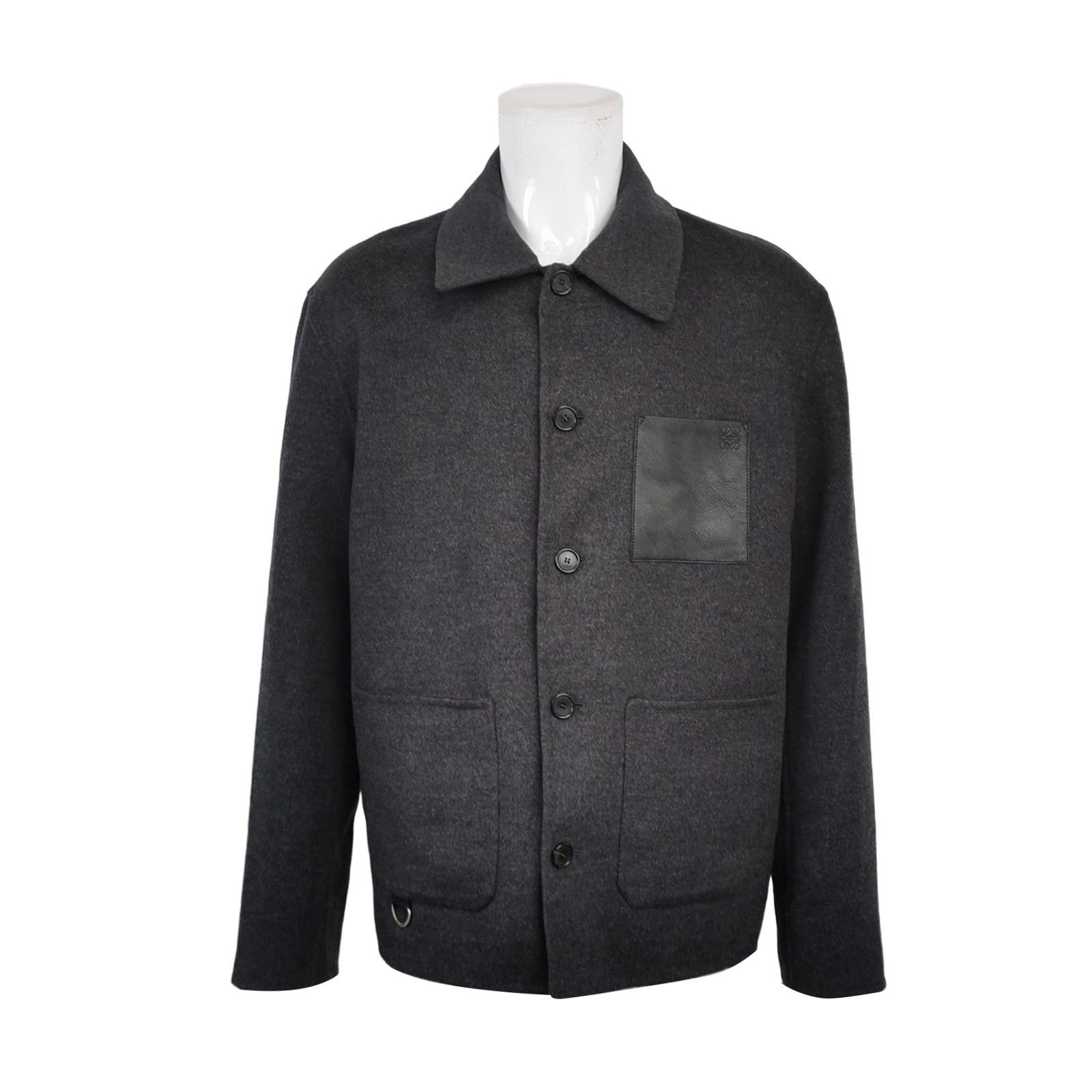Loewe Loewe Charcoal Wool Cashmere Jacket 52 Size US L / EU 52-54 / 3 - 1 Thumbnail