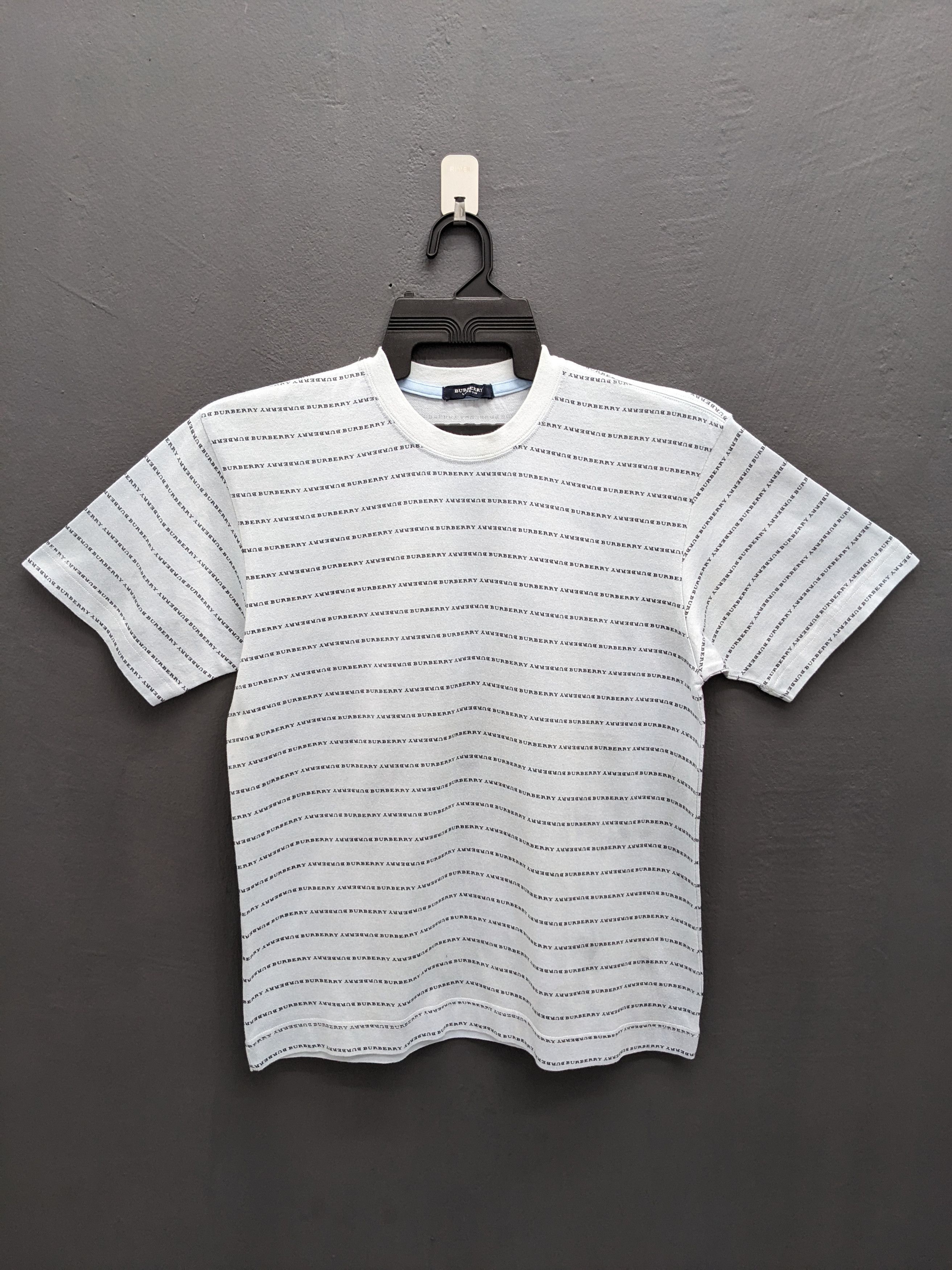Burberry Burberry Spell Out Monogram Nova Check Tshirt Size US M / EU 48-50 / 2 - 2 Thumbnail