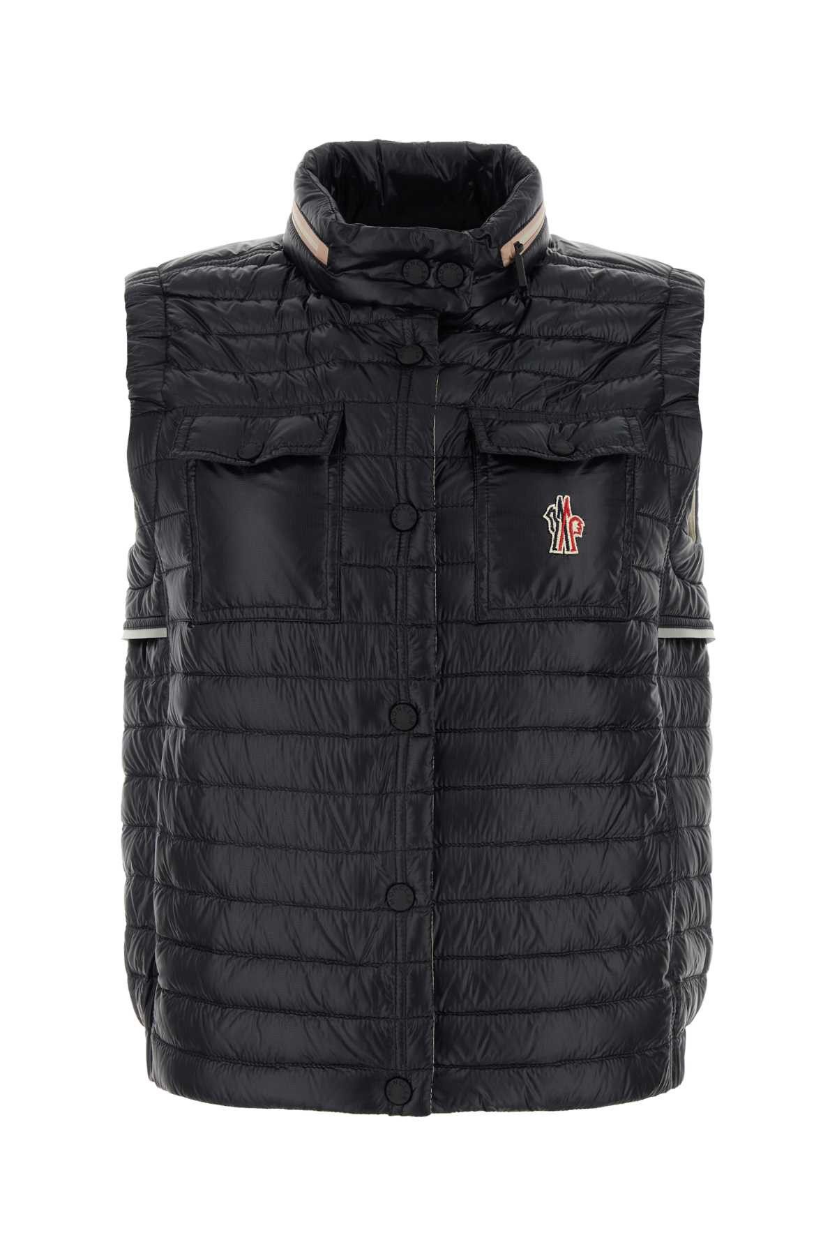image of Moncler Black Nylon Gumiane Down Jacket, Women's (Size Small)
