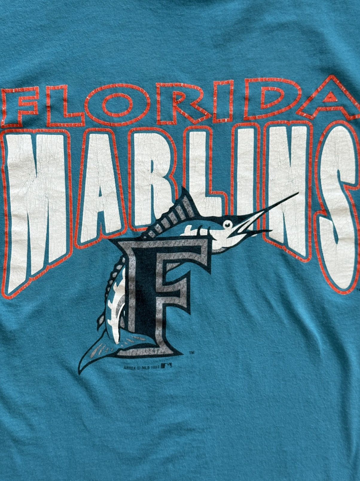 MLB Vintage ‘93 Florida Marlins MLB Shirt Size US XL / EU 56 / 4 - 2 Thumbnail