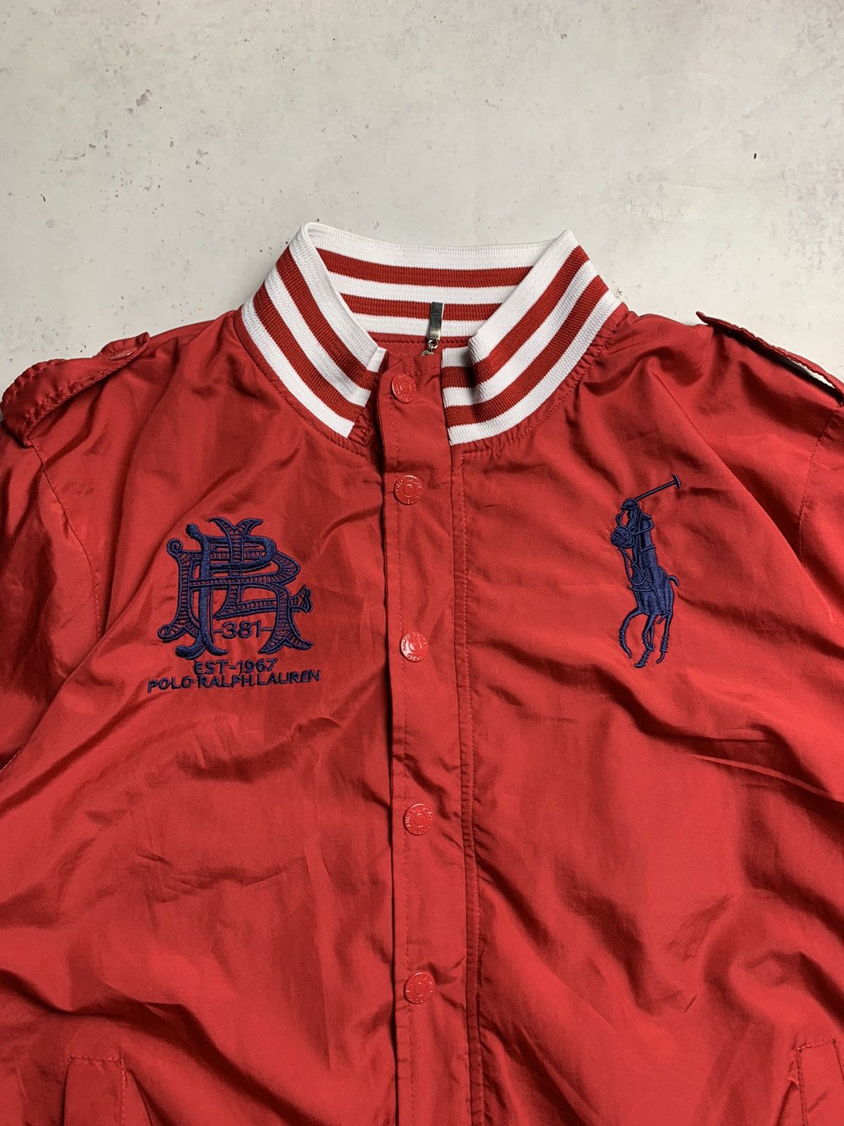 Vintage Polo Ralph Lauren Nylon Bomber Jacket Y2K XL