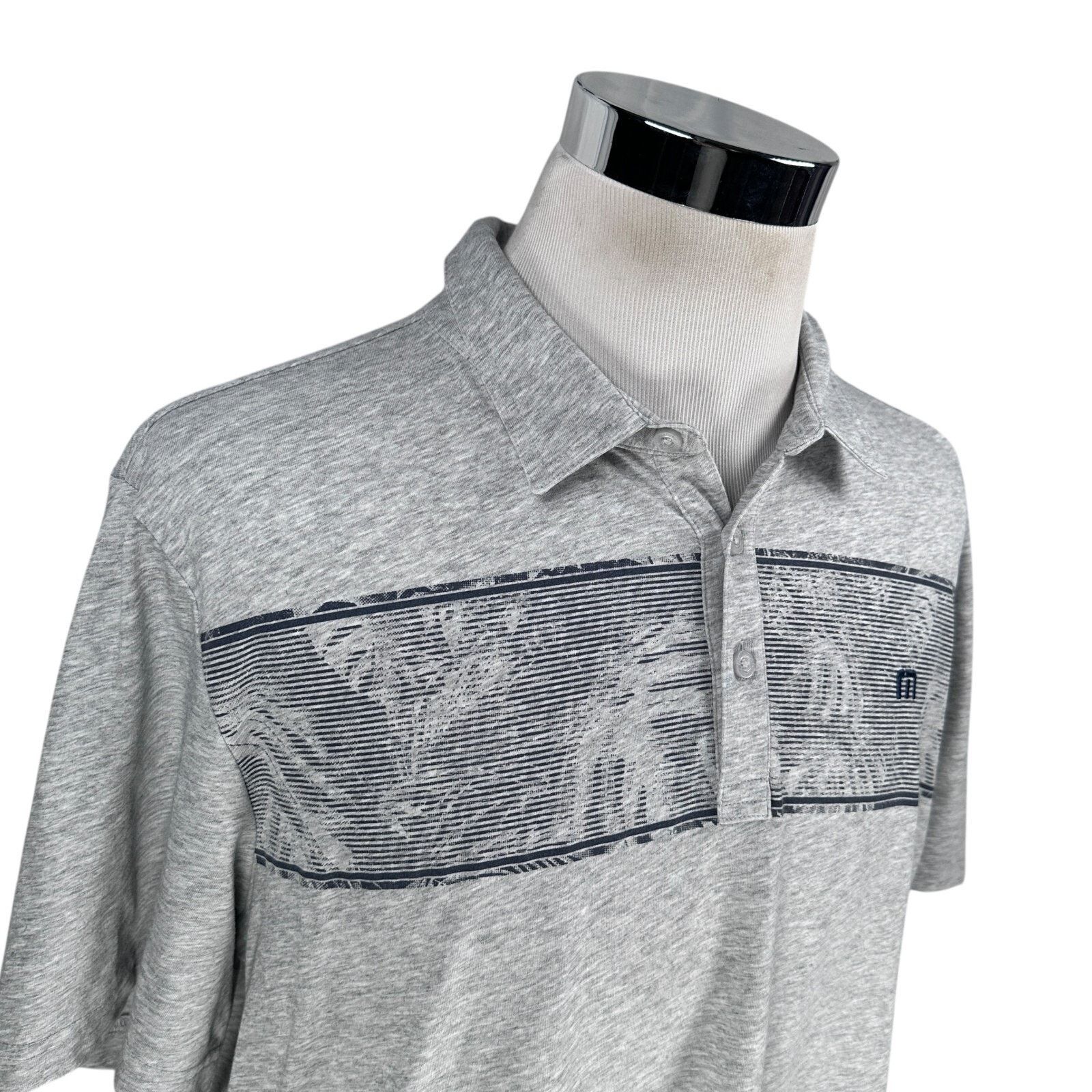 TravisMathew Travis Mathew Make Camp Golf Polo Shirt Men's 2XL XXL Gray Size US XXL / EU 58 / 5 - 2 Thumbnail