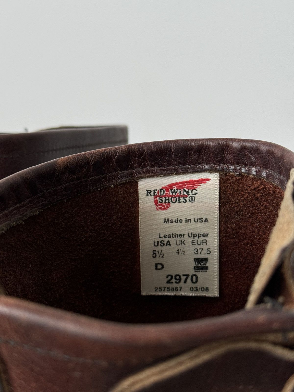 Red Wing Red Wing 2970 USA Women’s Engineer Burgundy Leather Boots Size US 5.5 / IT 35.5 - 8 Thumbnail