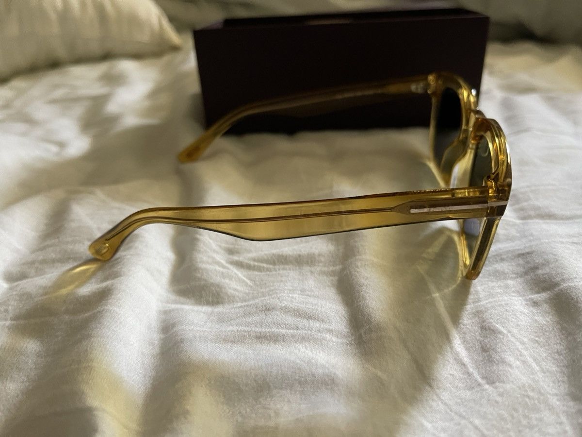 Tom Ford Dax Light Crystal Yellow Square Sunglasses FT0751-39N-50 Size ONE SIZE - 6 Thumbnail
