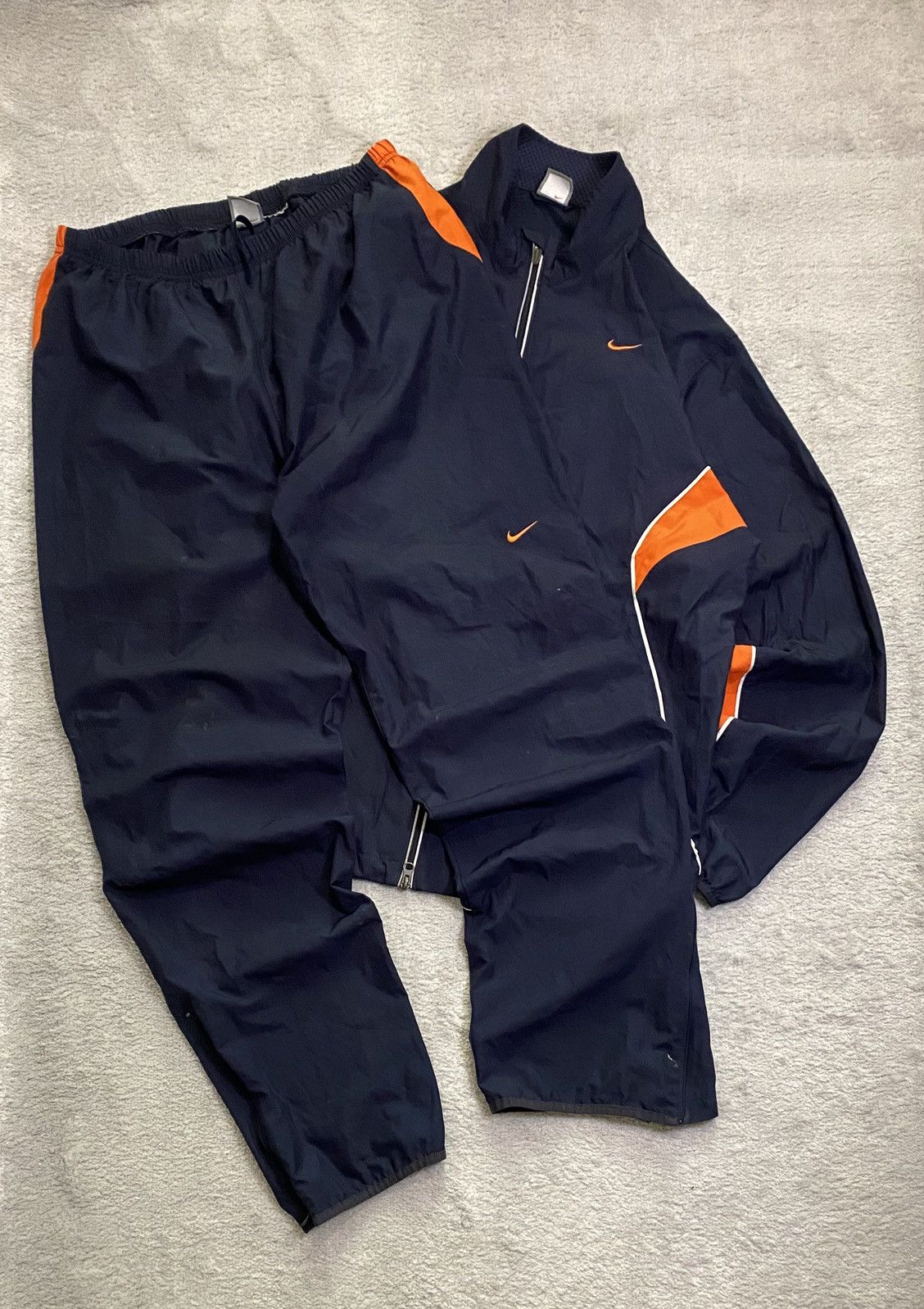 Nike T90 Y2K Track Pants Windbreaker Mens Size XL Grey | eBay