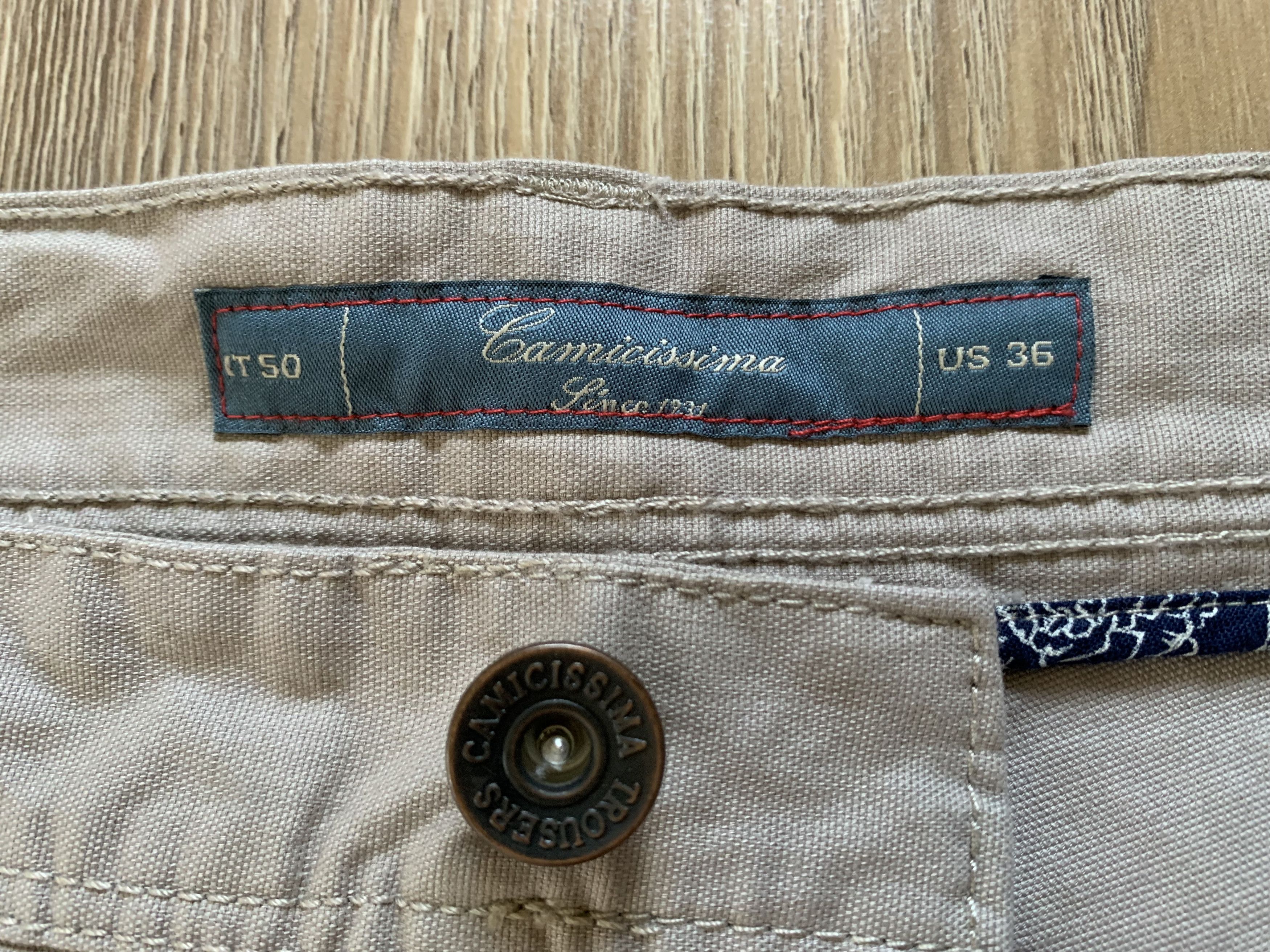 Vintage Camicissima Mens Chino Pants Trousers Size US 36 / EU 52 - 9 Thumbnail