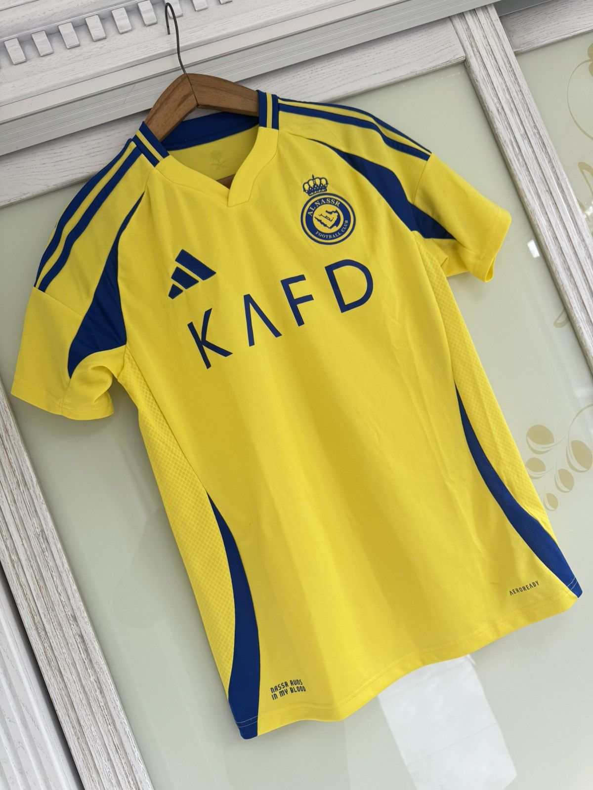 Adidas Ronaldo #7 Al Nassr 2024-2025 Home Soccer Jersey Kit Shirt Size US S / EU 44-46 / 1 - 6 Thumbnail