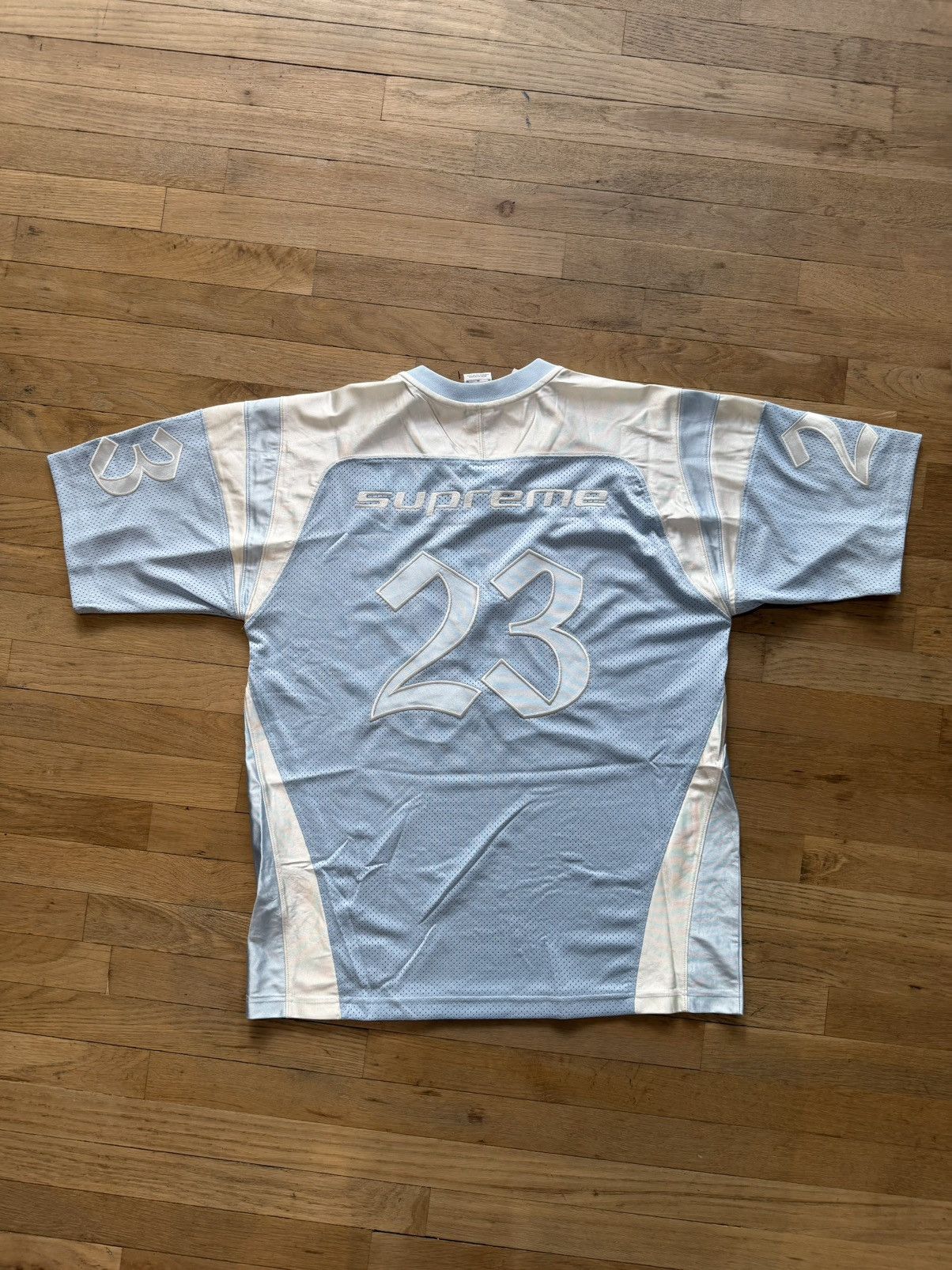 Supreme/Jordan Warm Up Jersey Blue