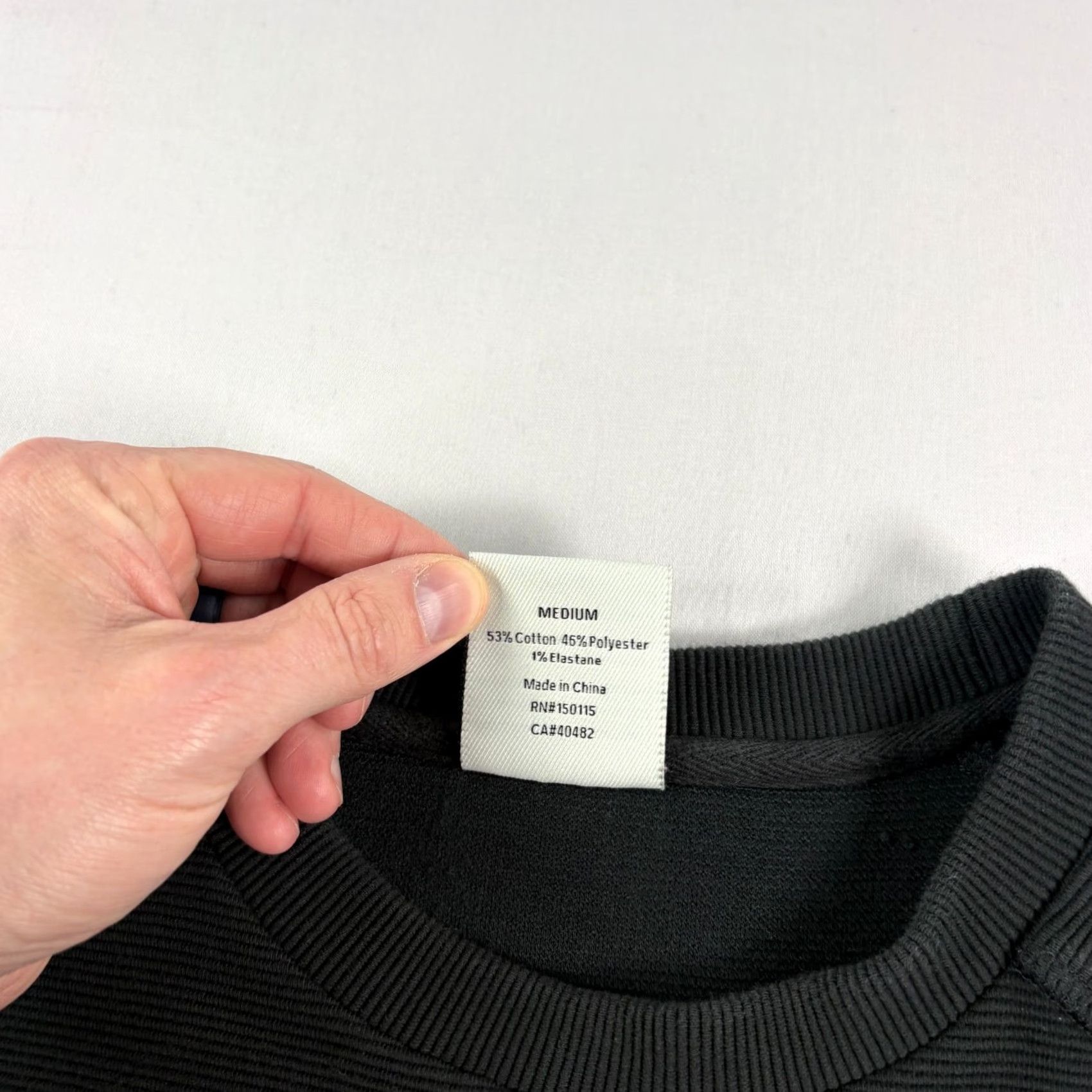 Varley Varley Sweatshirt Womens Medium Black Manning Pullover Crew Neck Sweatshirt Size M / US 6-8 / IT 42-44 - 3 Thumbnail