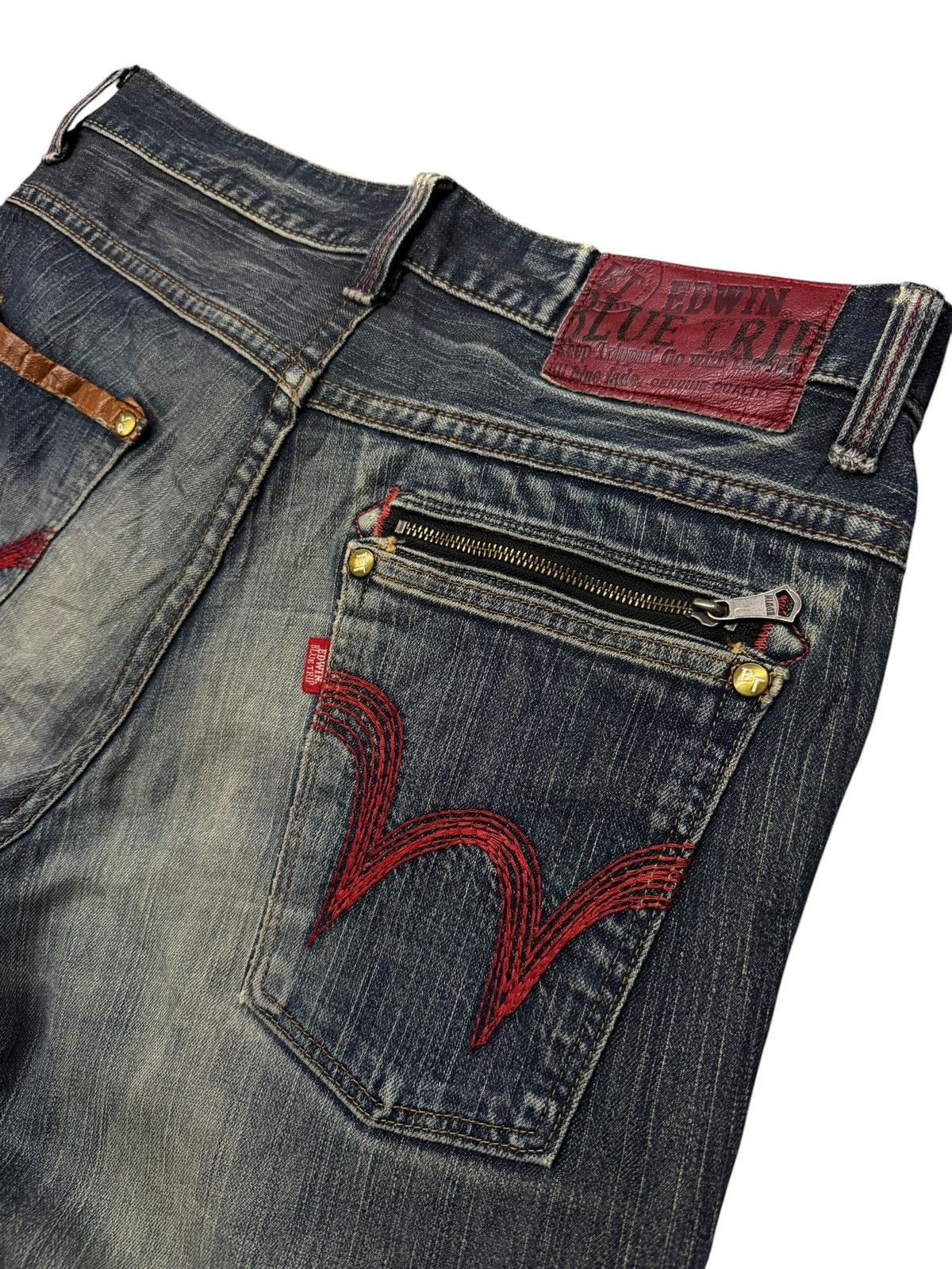 Edwin Vintage Edwin Blue Trip Japan Denim Jeans | Vintage Fade W35 Size US 35 - 8 Thumbnail