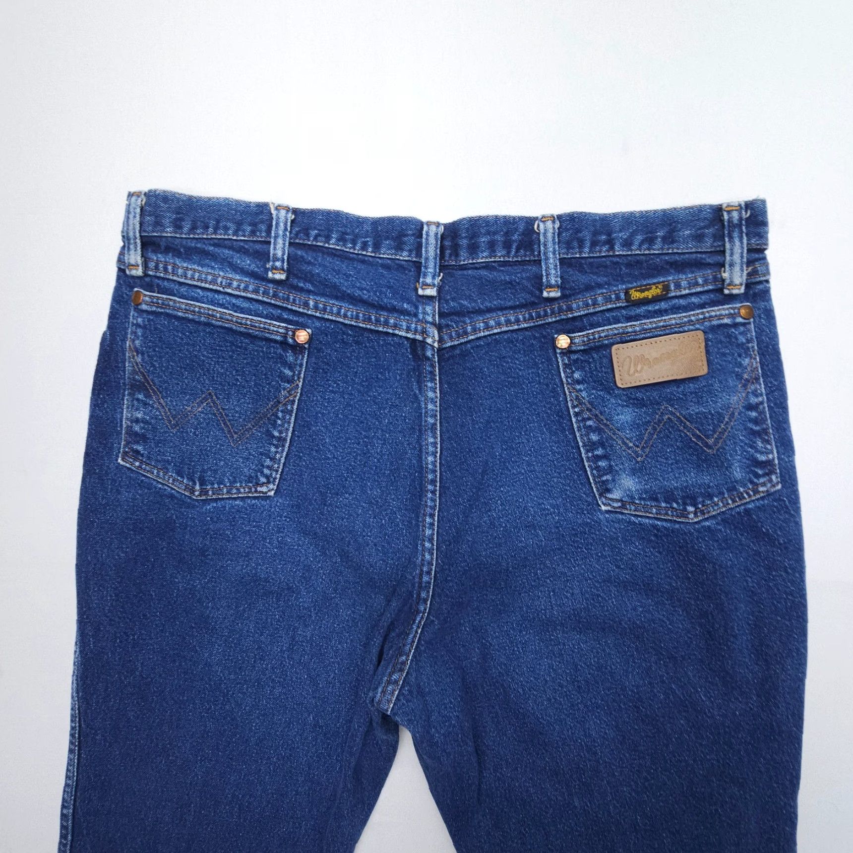 Wrangler Wrangler Jeans Denim Bootcut Mens 40 Regular Blue Dark Wash 30 in 5-Pocket USA Cowboy Vintage: No Size US 40 / EU 56 - 3 Thumbnail