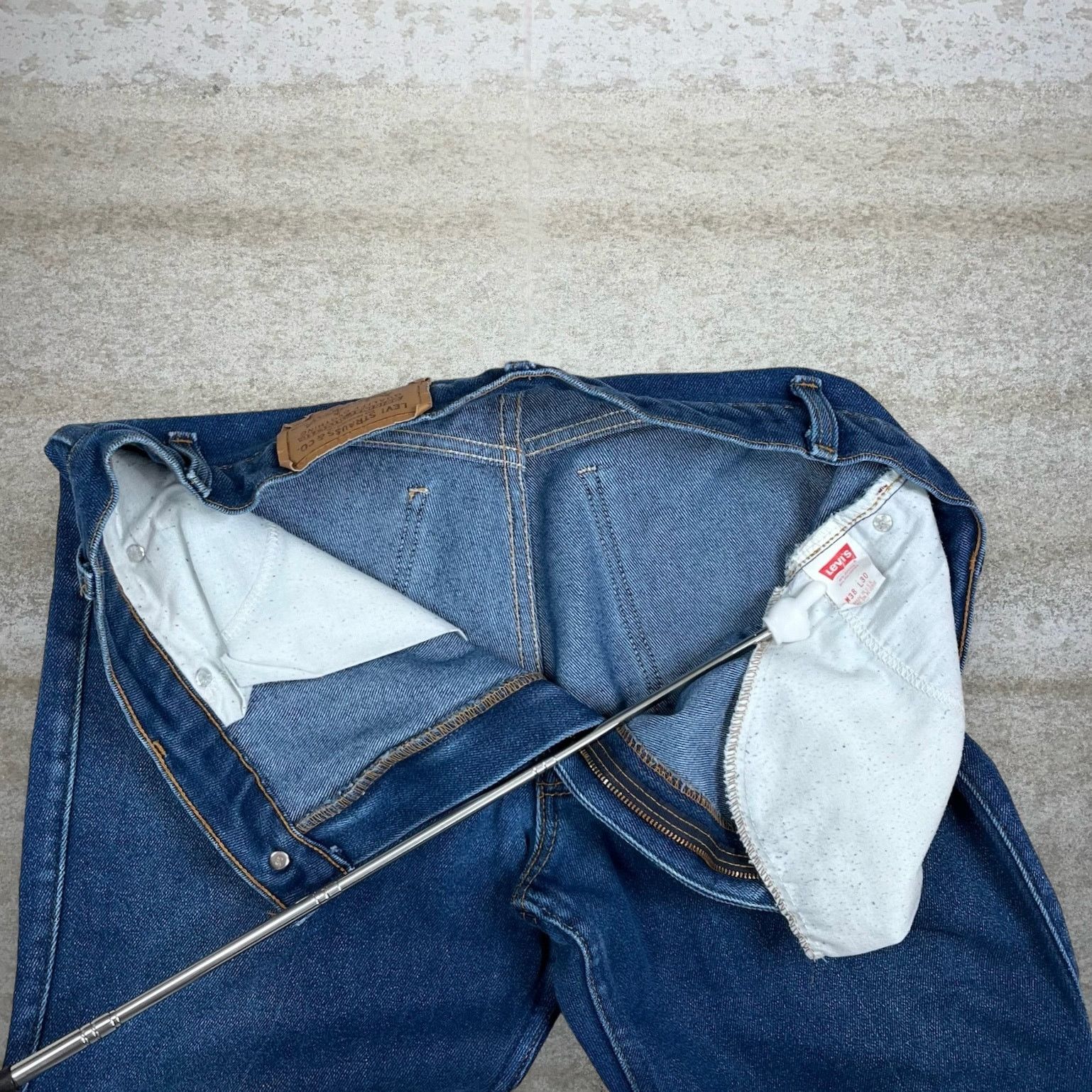 Levi's Vintage 90s Levis 517 Jeans 38x30 Bootcut Flared Dark Wash Size US 38 / EU 54 - 5 Thumbnail