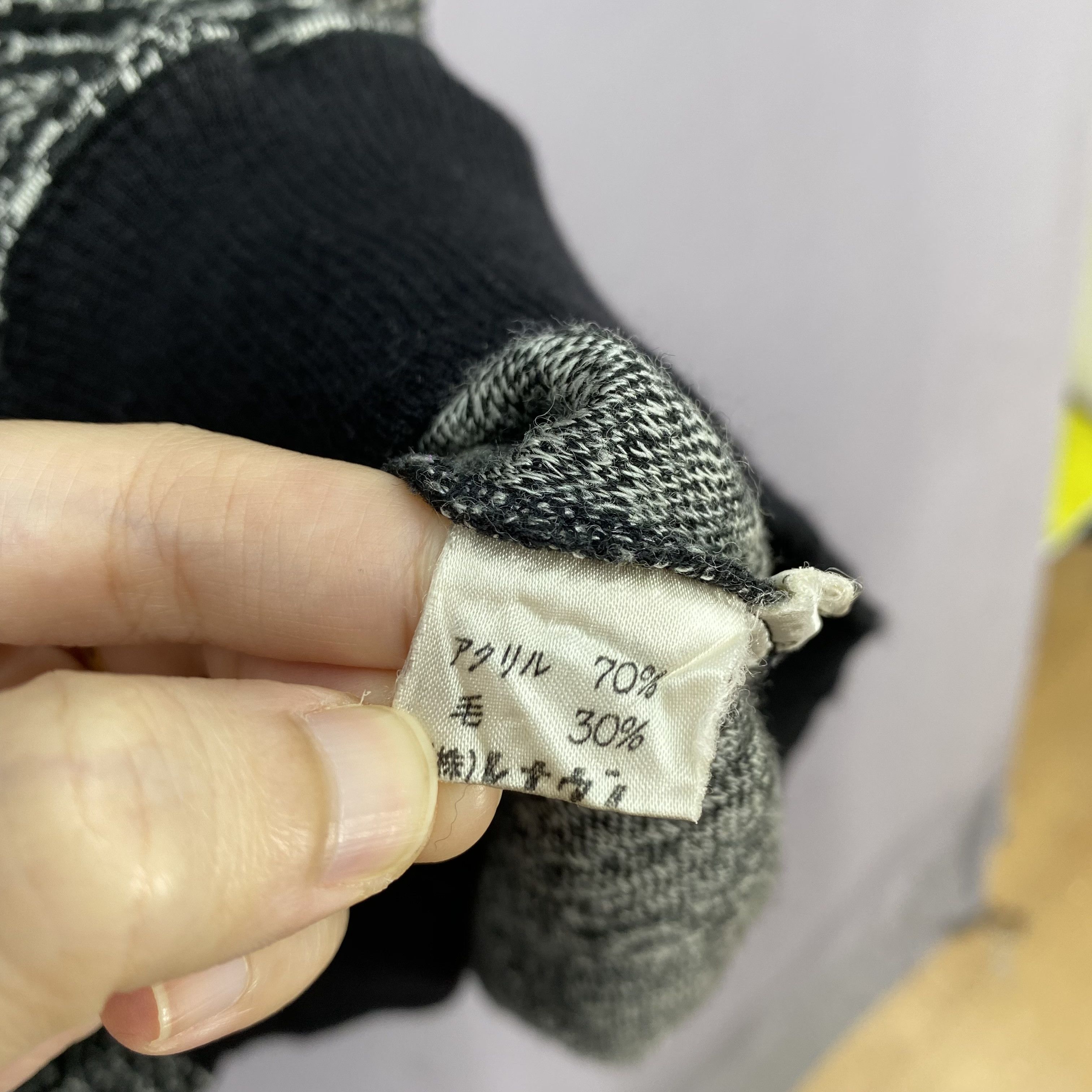 Japanese Brand Vintage Y2K Renaissance Nobuo Ikeda Zip Wool Sweatshirt Size US XL / EU 56 / 4 - 10 Thumbnail