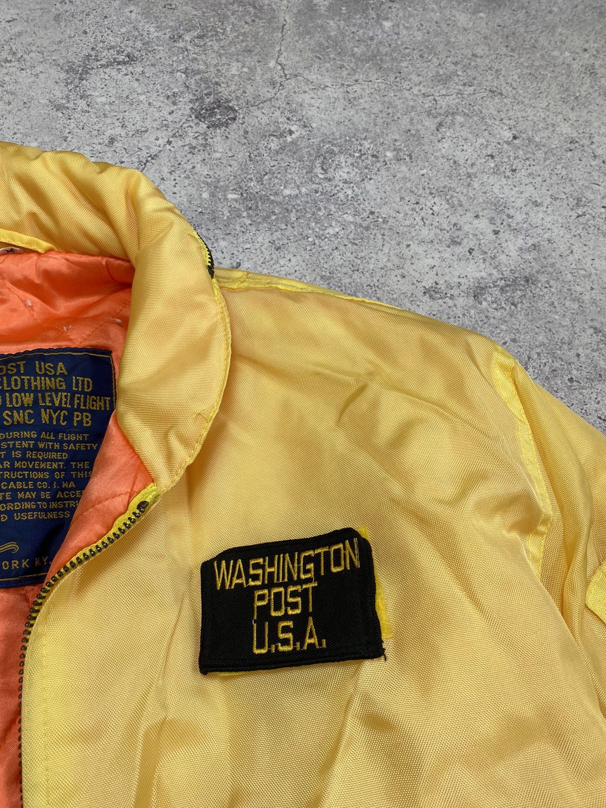 Alpha Industries 🇺🇸 Vintage Bomber Flight Jacket Washington Post USA Size US M / EU 48-50 / 2 - 6 Thumbnail