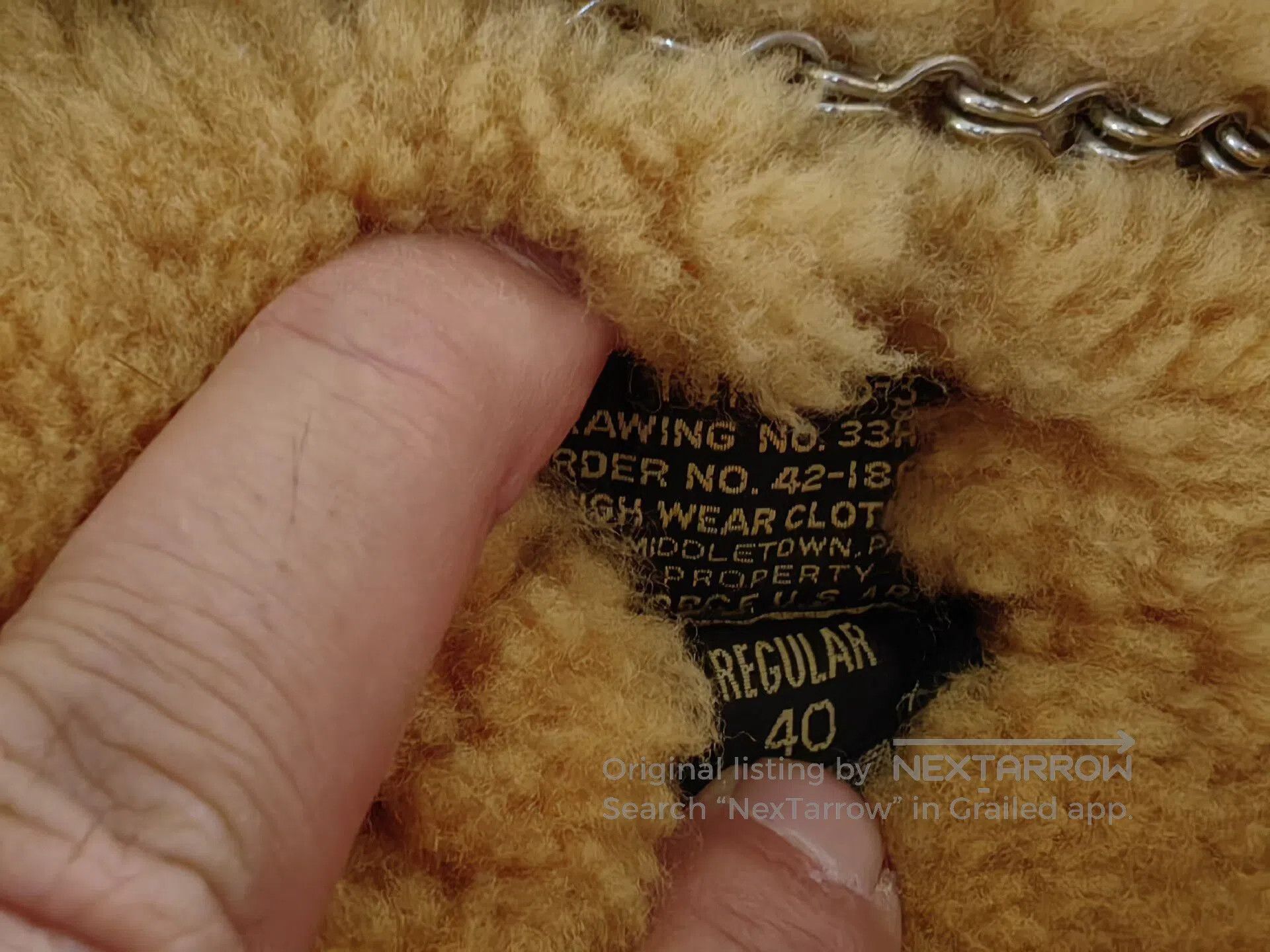 The Real McCoy's real mccoy's b3 shearling flight jacket. Size US M / EU 48-50 / 2 - 5 Thumbnail
