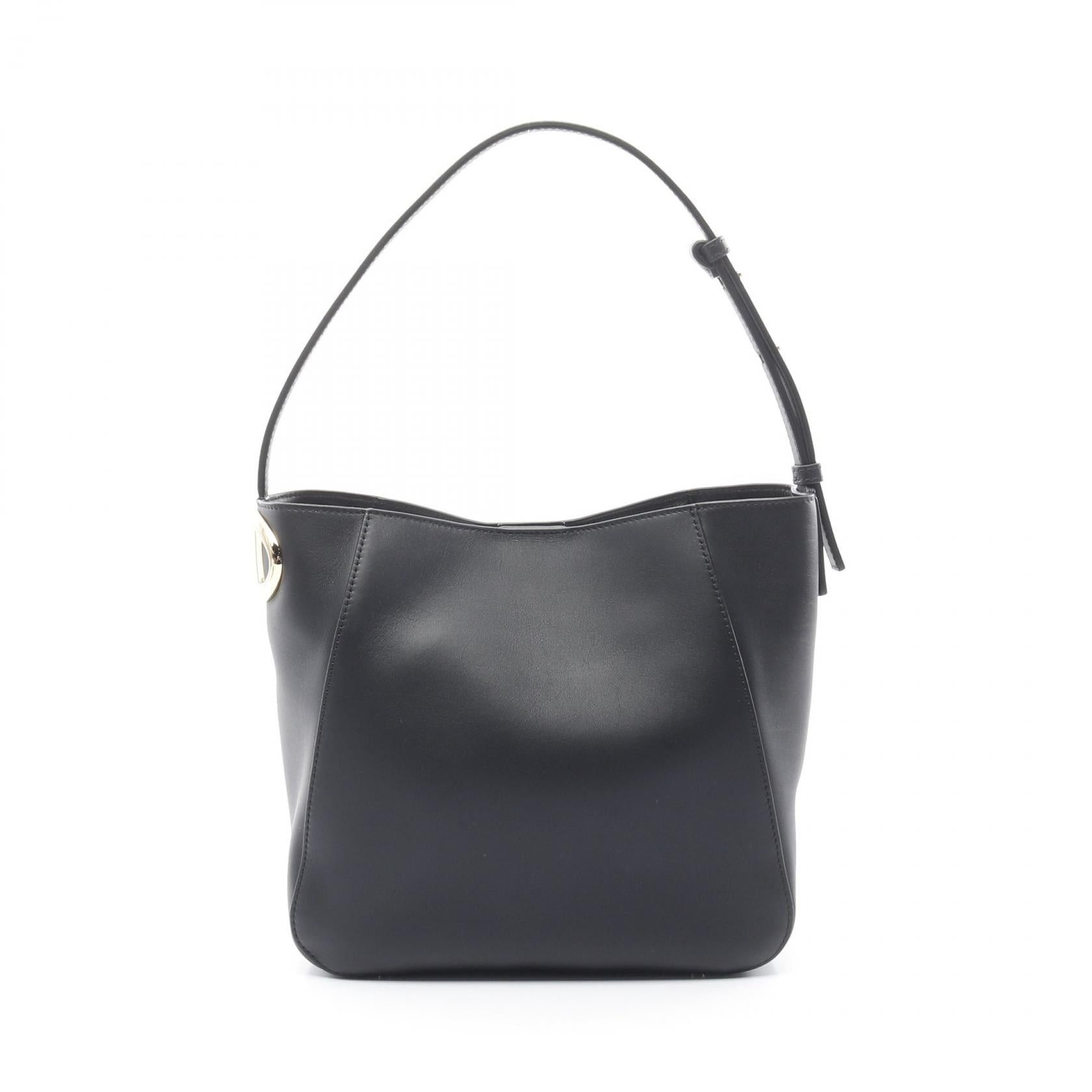 Valentino Valentino V Logo Bucket Shoulder Bag Leather Black Size ONE SIZE - 1 Thumbnail