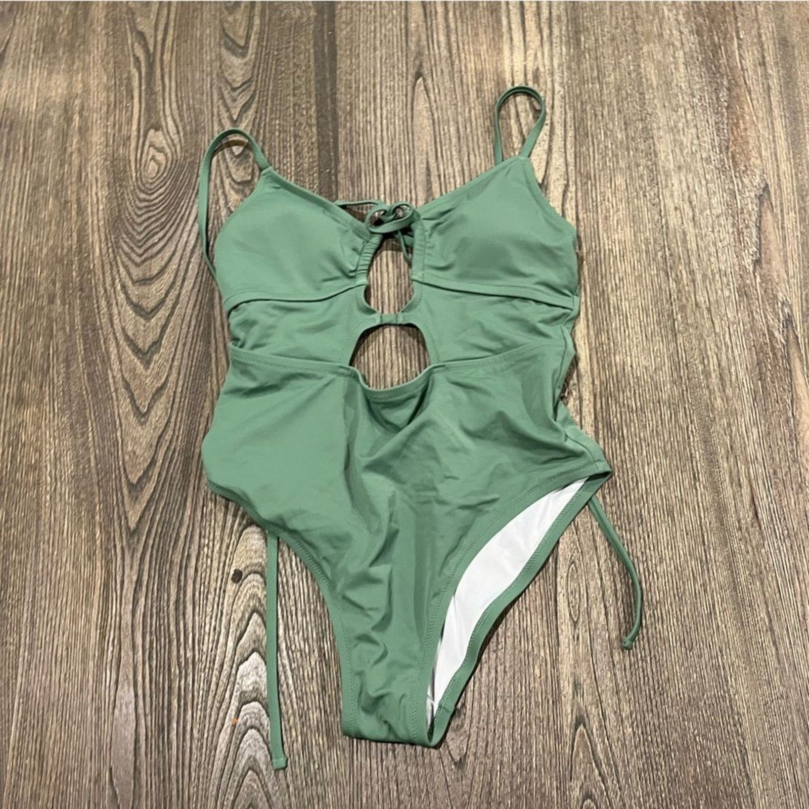 Vintage NWOT PINK Victoria's Secret Swimsuit Cut-Out Keyhole L Size ONE SIZE - 1 Thumbnail