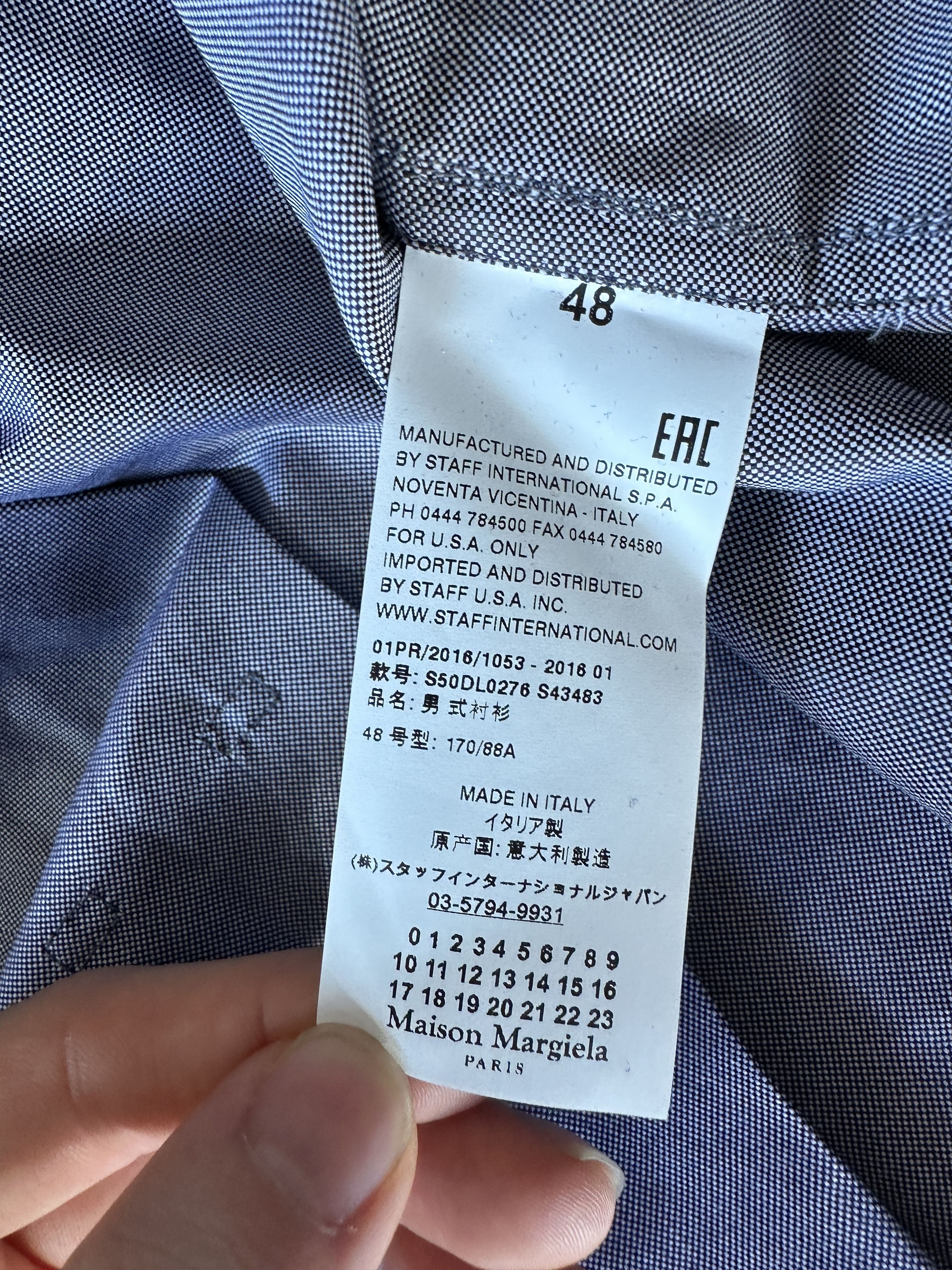 Maison Margiela Maison Margiela Oversized Button Up Shirt Size US L / EU 52-54 / 3 - 6 Thumbnail