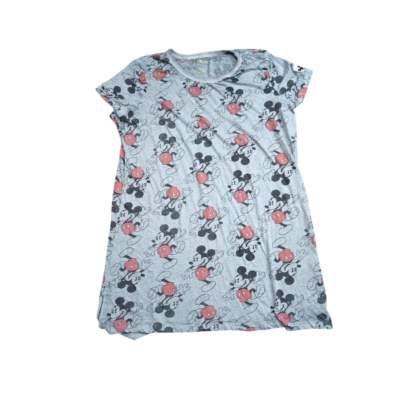 Disney Disney Mickey Mouse All Over Print Short Sleeve Sleep Shirt Size ONE SIZE - 1 Thumbnail