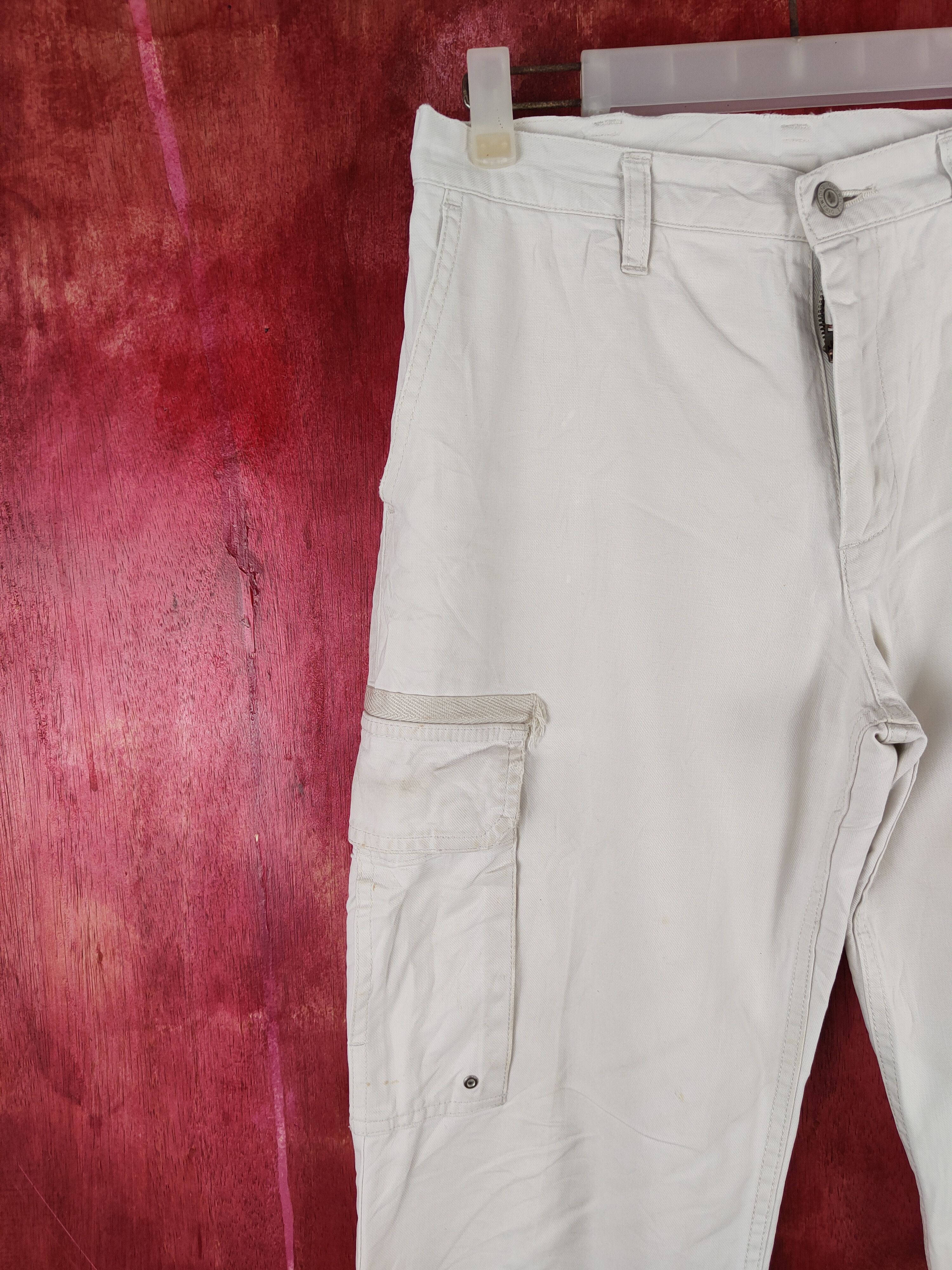 Japanese Brand × Uniqlo Uniqlo White Multipocket Tactical Cargo Pants #S1283 Size US 29 - 3 Thumbnail