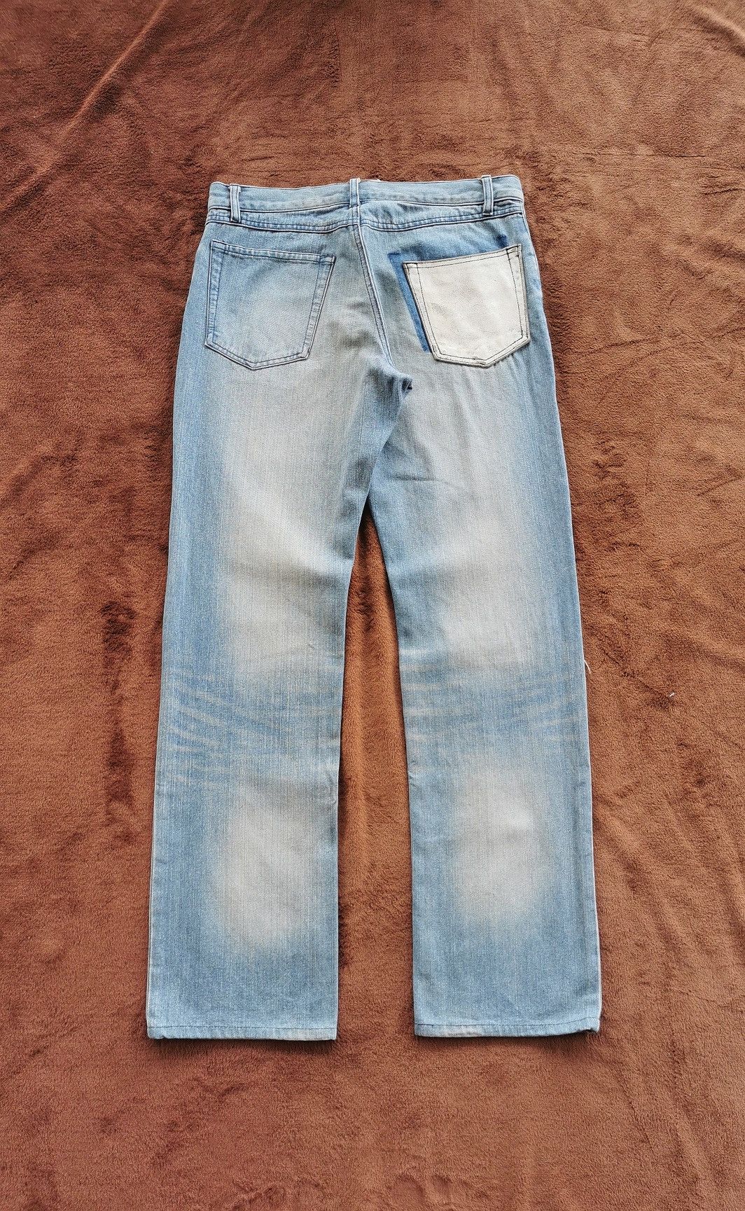 Japanese Brand Cowhide Leather Comme Ca Du Mode Japan Denim Jeans Size US 32 / EU 48 - 6 Thumbnail