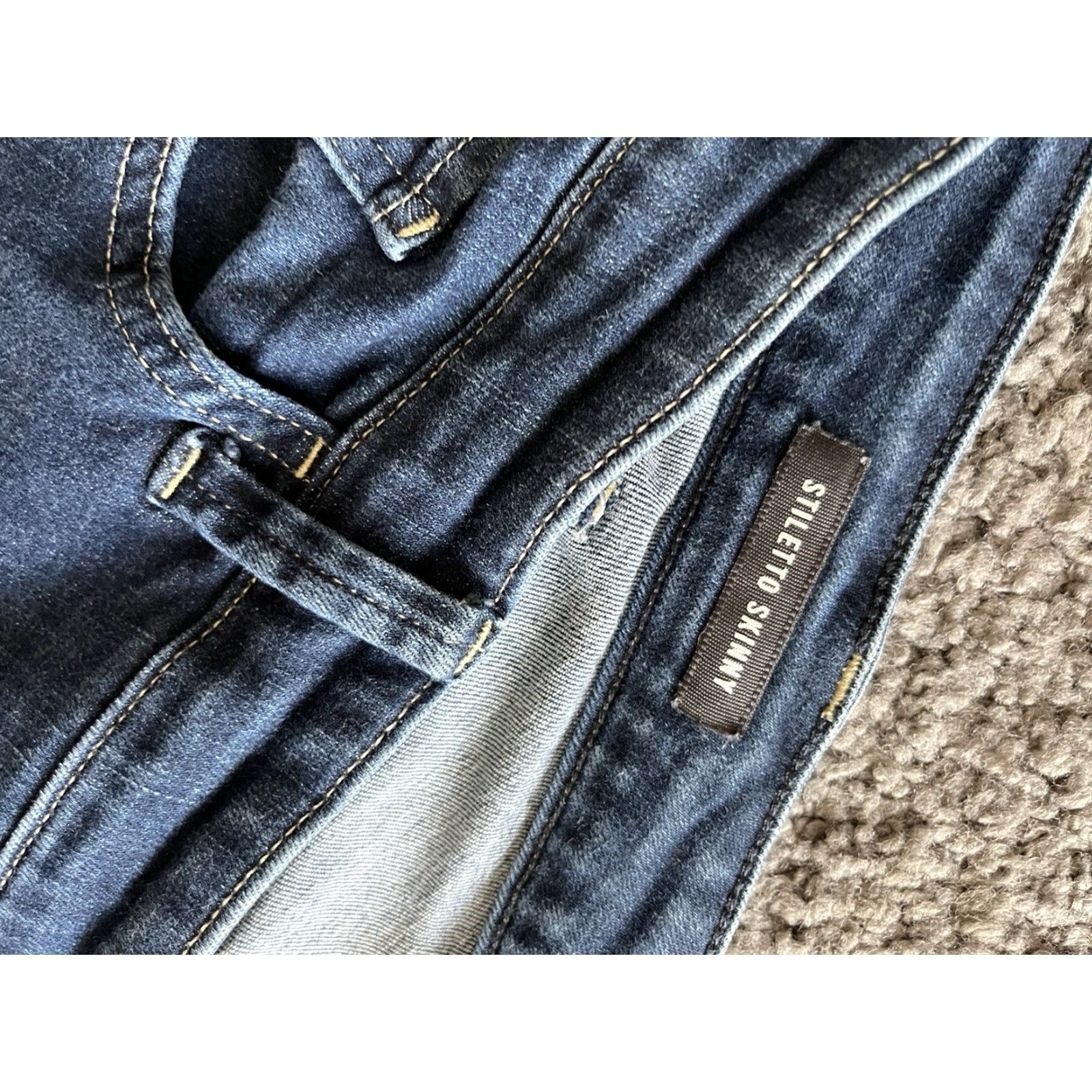 Torrid Torrid Jeans Skinny Mid Rise Stiletto Ankle Crop Blue Plus Sz 26R Denim Cotton Blend Zip Leg 25 In Inseam Womens Size ONE SIZE - 5 Thumbnail
