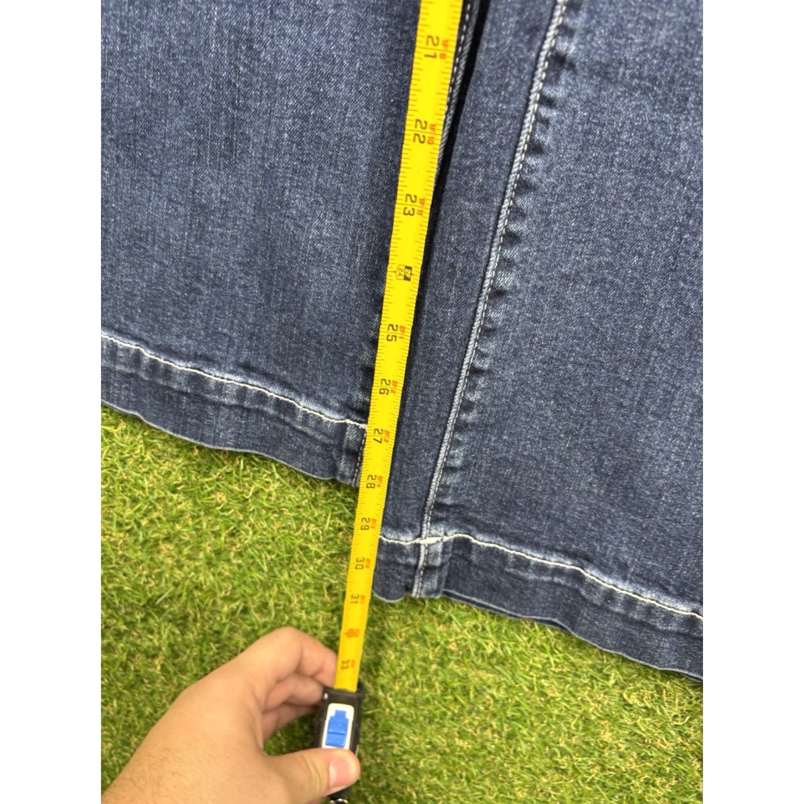 Old Navy Old Navy Jeans Womens 4 High Rise Sky Hi Wide Leg Dark Wash Denim Size 27" / US 4 / IT 40 - 4 Thumbnail