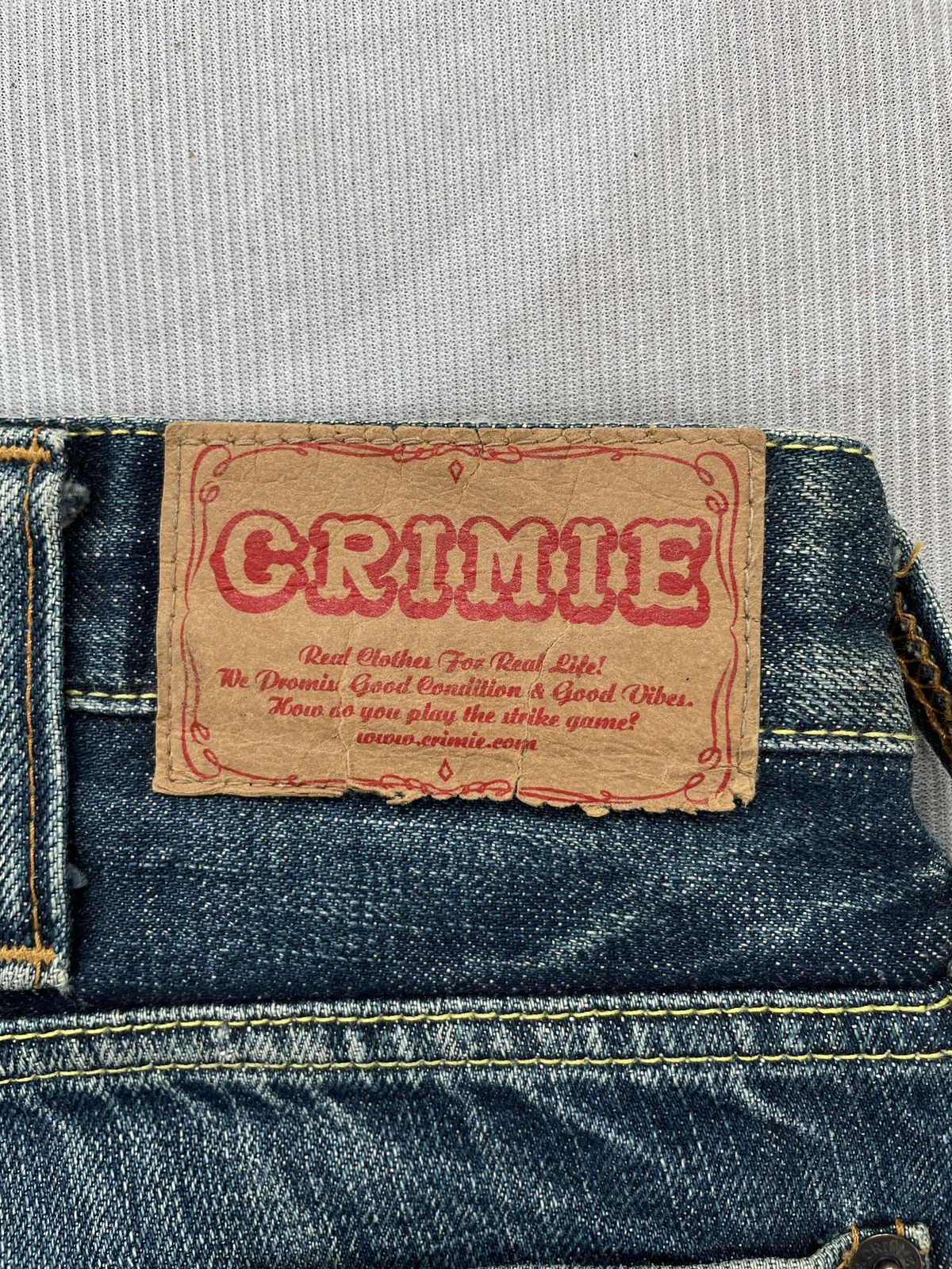 Designer × Japanese Brand × Salvage Crimie Red Selvedge Jeans (P63) Size US 33 - 13 Thumbnail