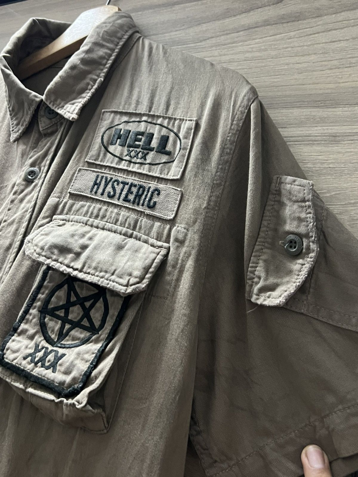 Hysteric Glamour Hysteric Glamour for rebel xxx button up short sleeve Size US M / EU 48-50 / 2 - 4 Thumbnail