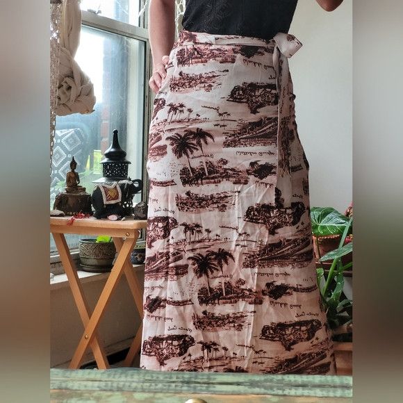 Other Coyotes de Paris NWT summer postcard maxi skirt size small Size 26" / US 2 / IT 38 - 1 Thumbnail