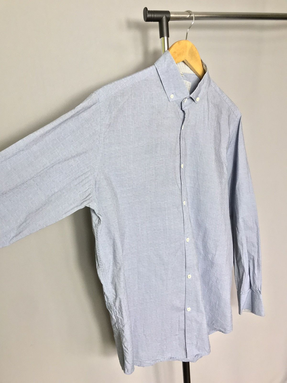 Balmain Balmain Paris mens shirt button down dress long sleeve blue Size US L / EU 52-54 / 3 - 3 Thumbnail