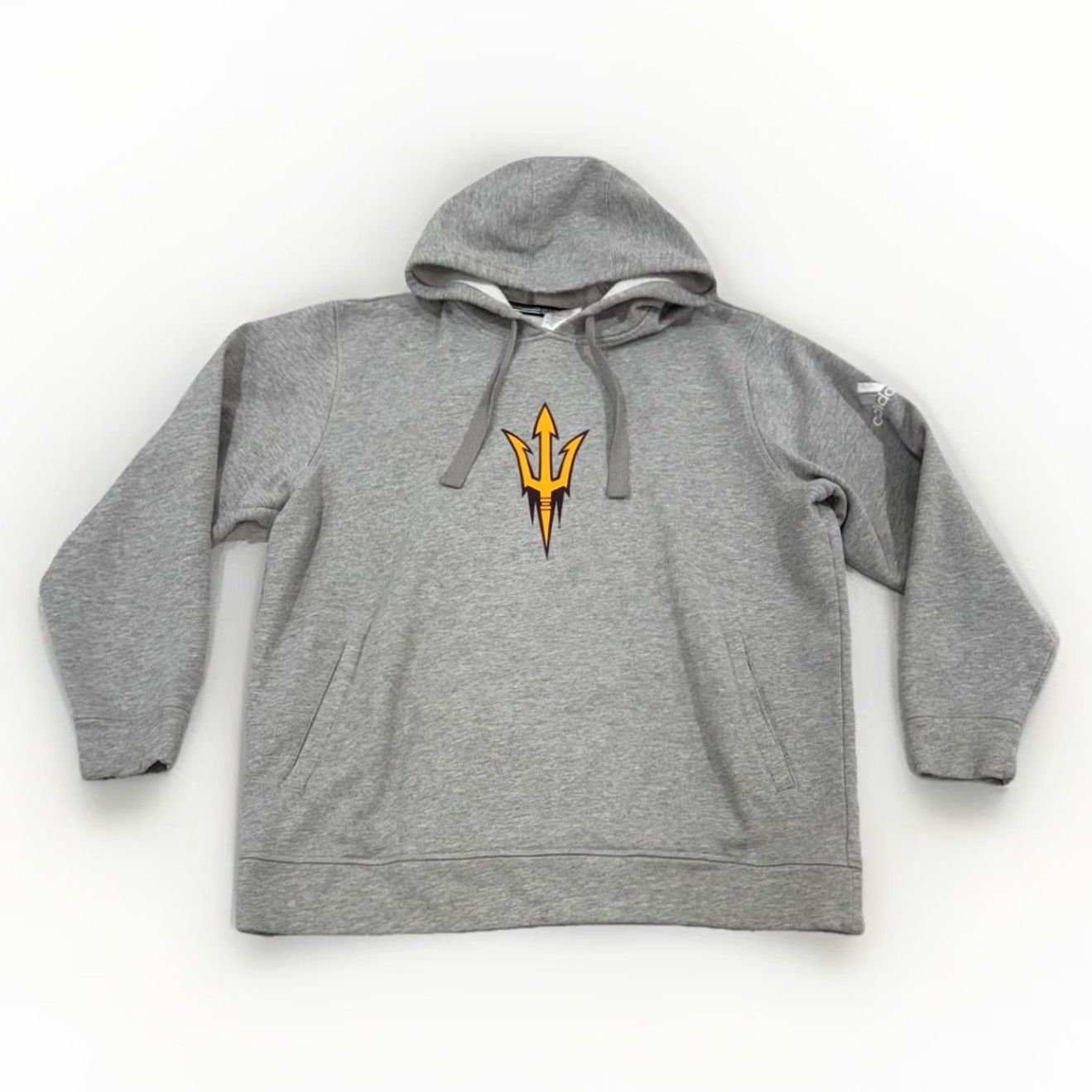 Nike ADIDAS Pullover Hoodie Gray Sweatshirt Men’s XL Arizona State Sun Devils University College Sports Theme Crew Neck Long Sleeve Cotton Sweatshirt Size US XL / EU 56 / 4 - 2 Thumbnail