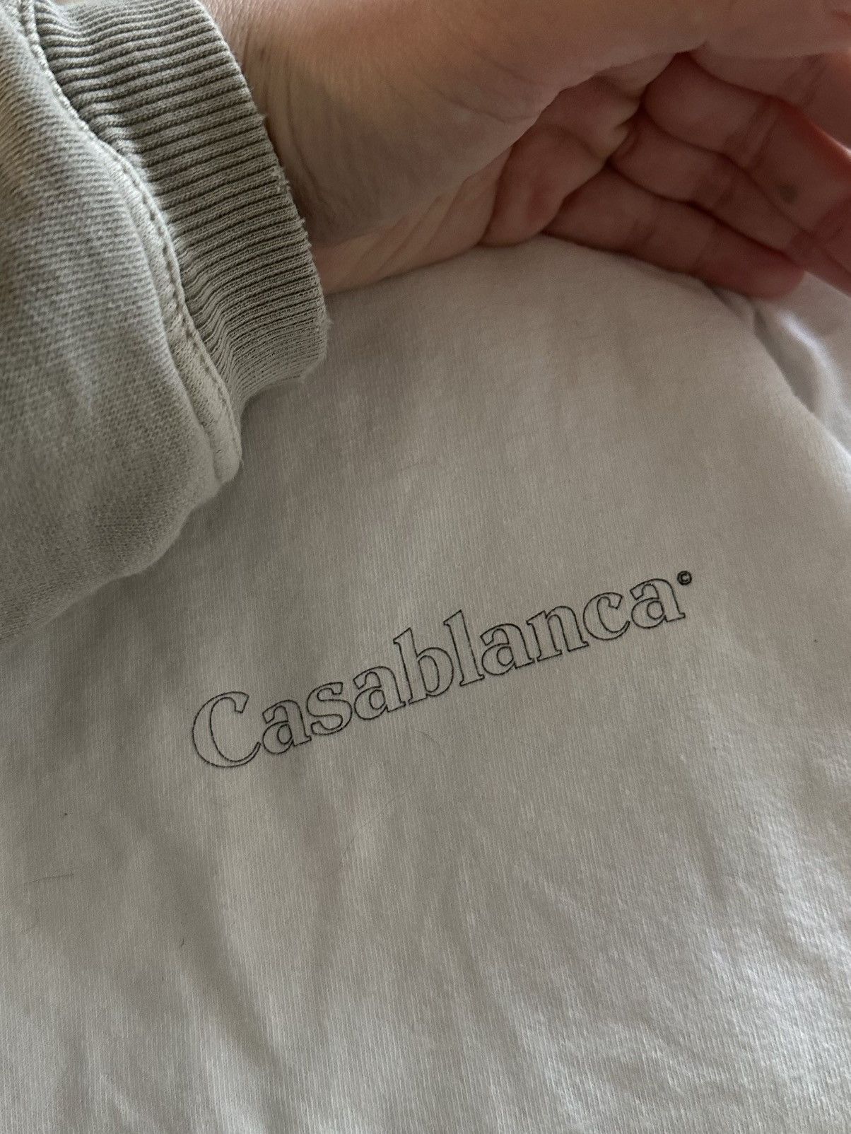 Casablanca Casablanca White Logo Tee T-Shirt Spellout M Size US M / EU 48-50 / 2 - 7 Thumbnail