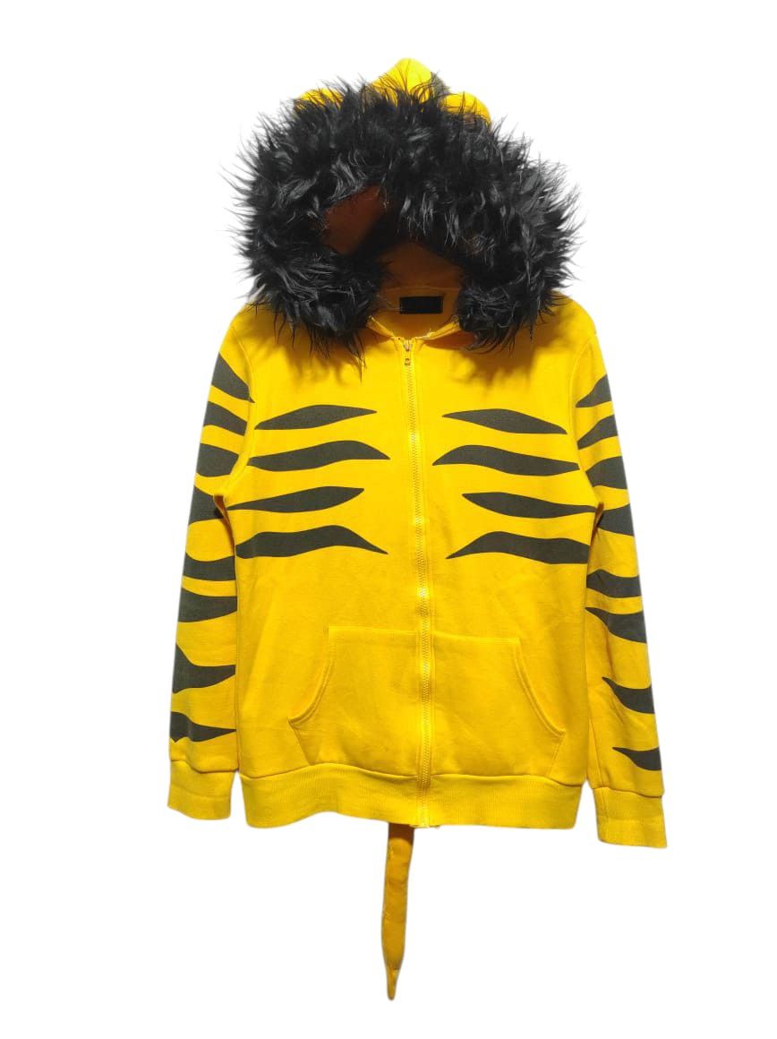 Japanese Brand Dongsin Tiger Yellow zip fur hoodie ifsix LGB style Size US M / EU 48-50 / 2 - 1 Thumbnail