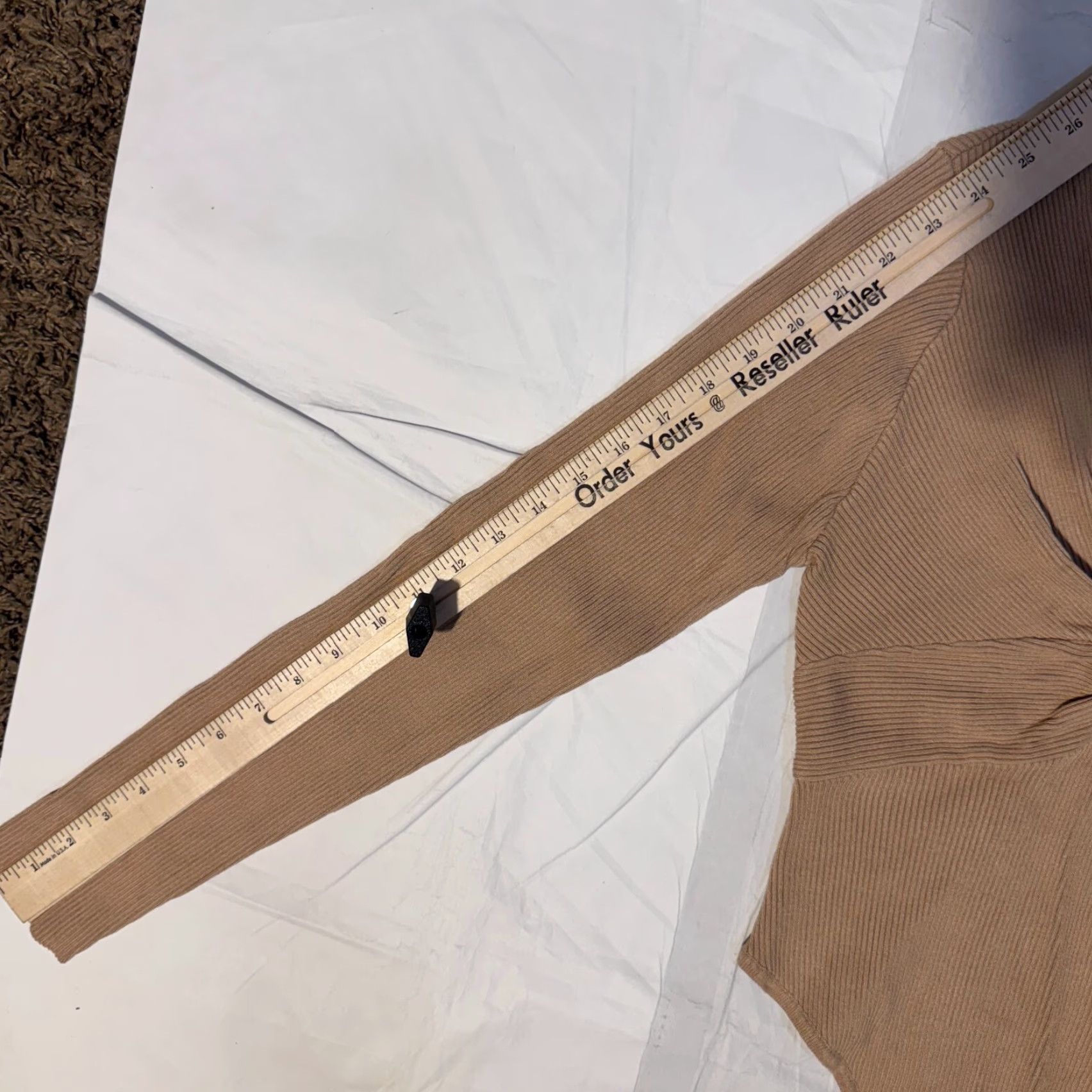 Vintage Love Tree Bodysuit One Piece Top Long Sleeve V-Neck Brown Size L Women Scrunch Body Suit Size L / US 10 / IT 46 - 5 Thumbnail