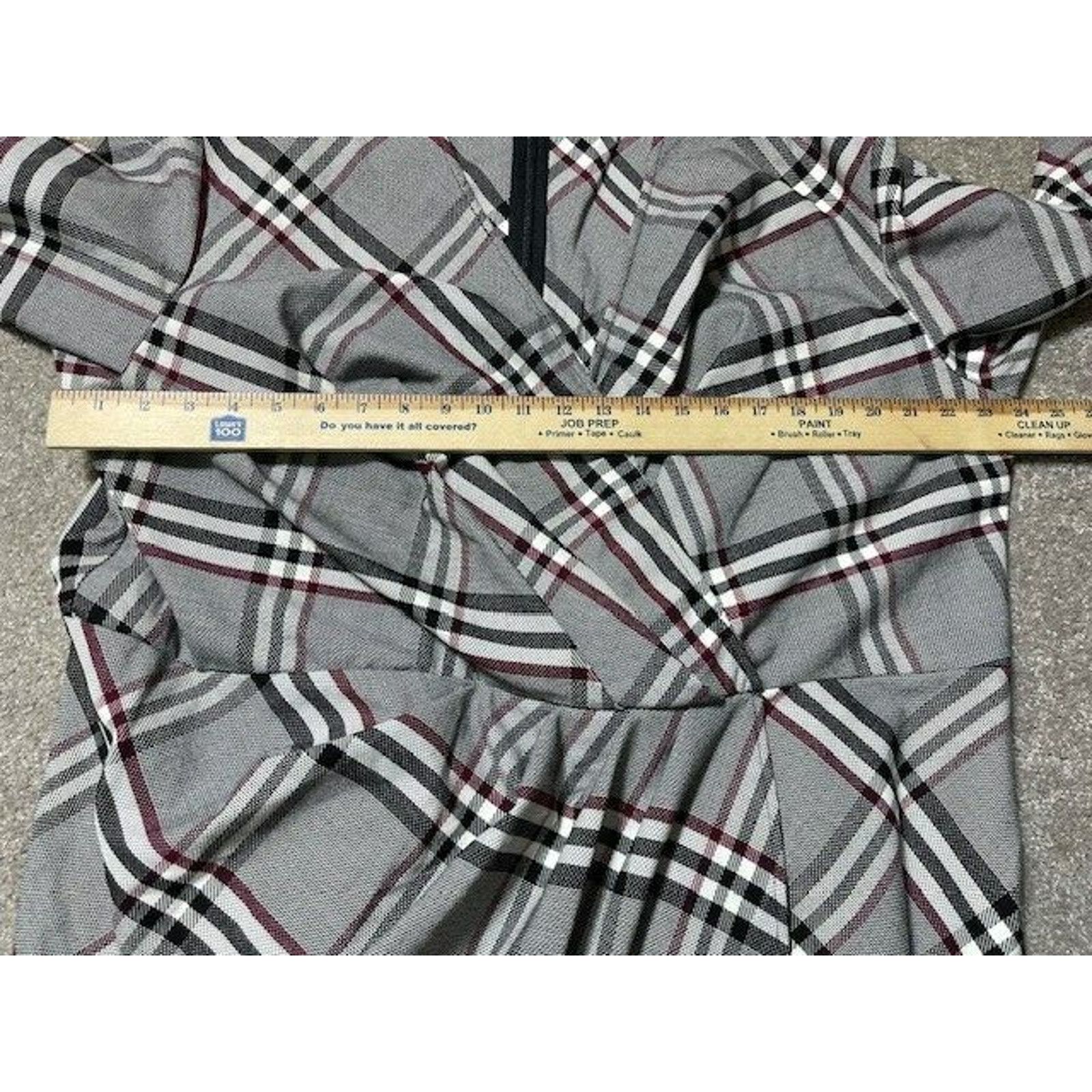 Other Gabrielle Union Wrap Dress Size 3 Plus Houndstooth Plaid Size 3XL / US 20-22 - 4 Thumbnail