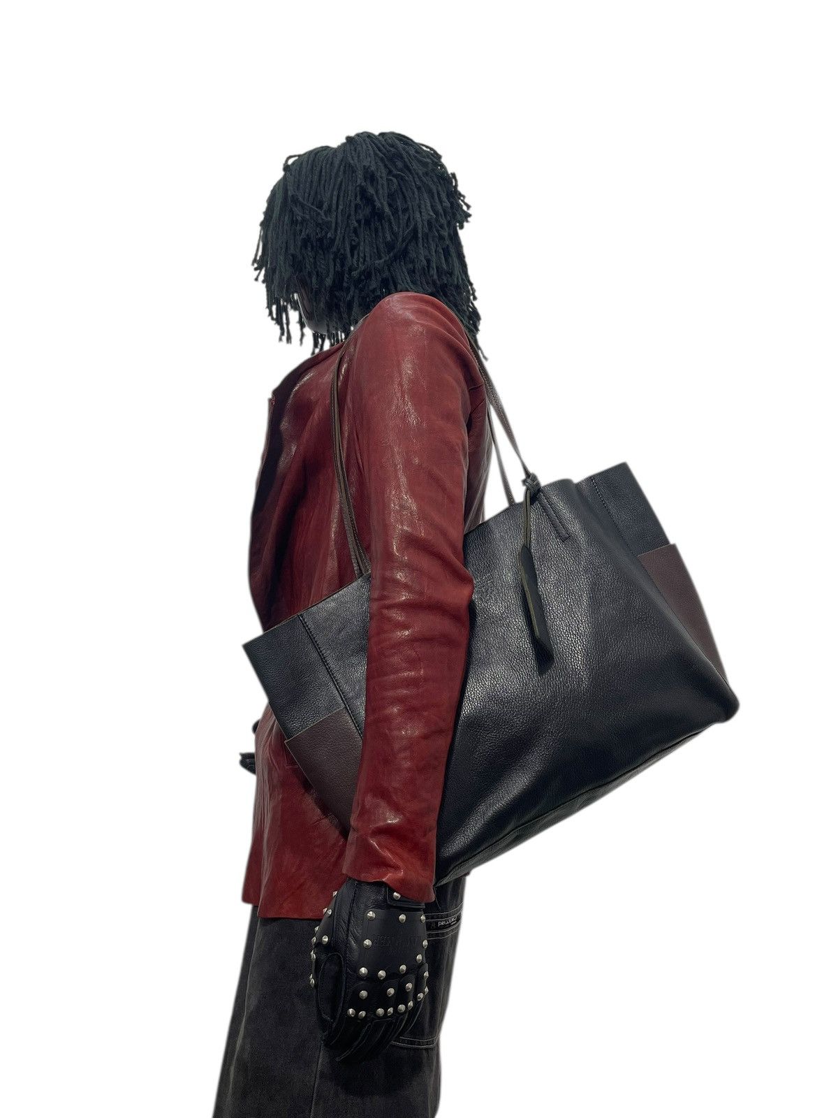 Japanese Brand Full Leather Guardant Tote Shoulder Bag 2🟩2 Size ONE SIZE - 2 Thumbnail