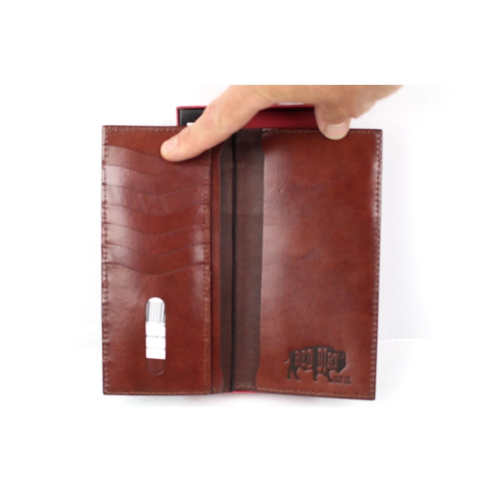 Vintage VINTAGE Red Dirt Hat Men's Rodeo Wallet Tooled Accent Western Cowboy Leather Turquoise Size ONE SIZE - 5 Thumbnail