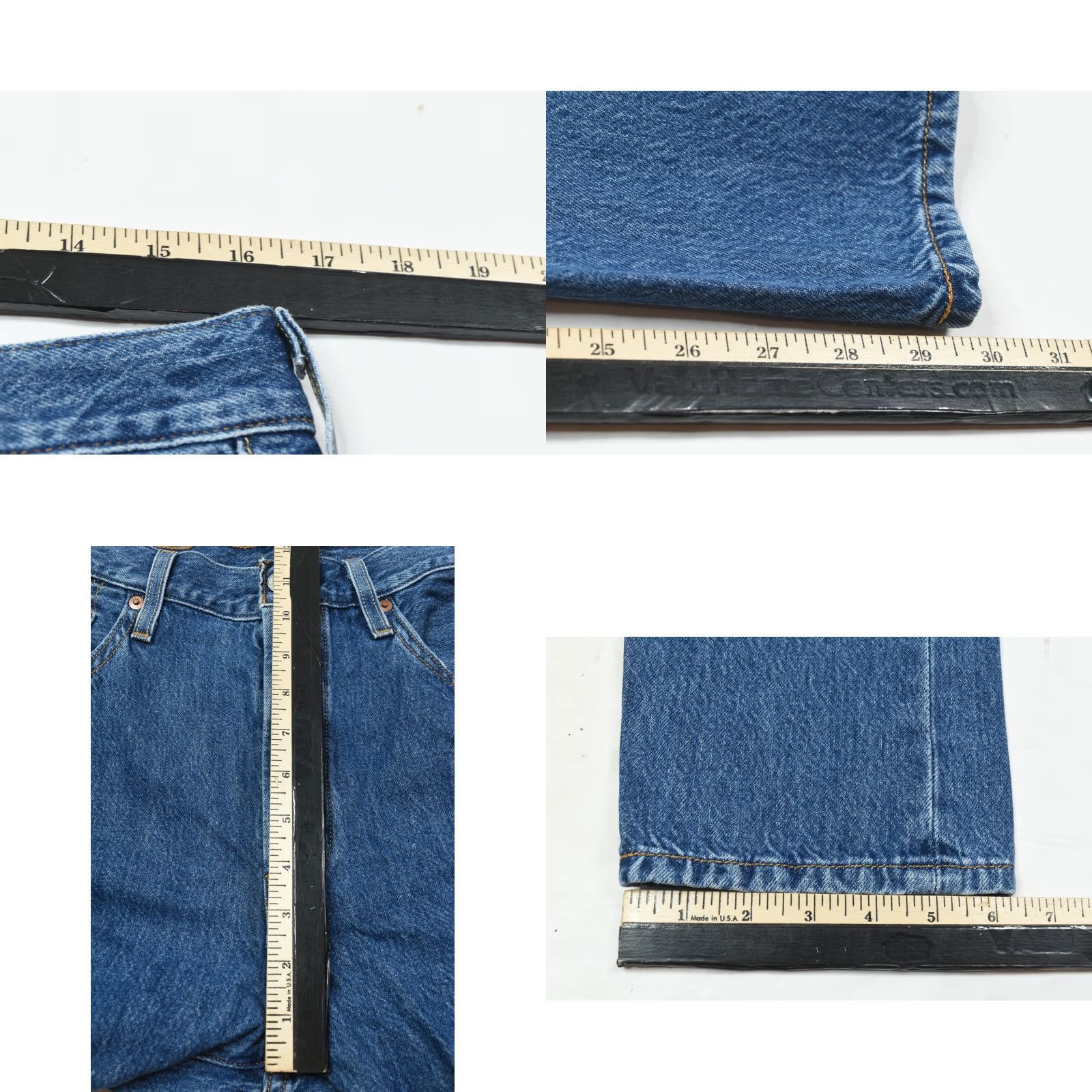 Levi's Levis 501 Jeans Womens 32 Blue Button-Fly Skinny Fit Denim High-Rise Size 24" / US 00 / IT 34 - 9 Thumbnail