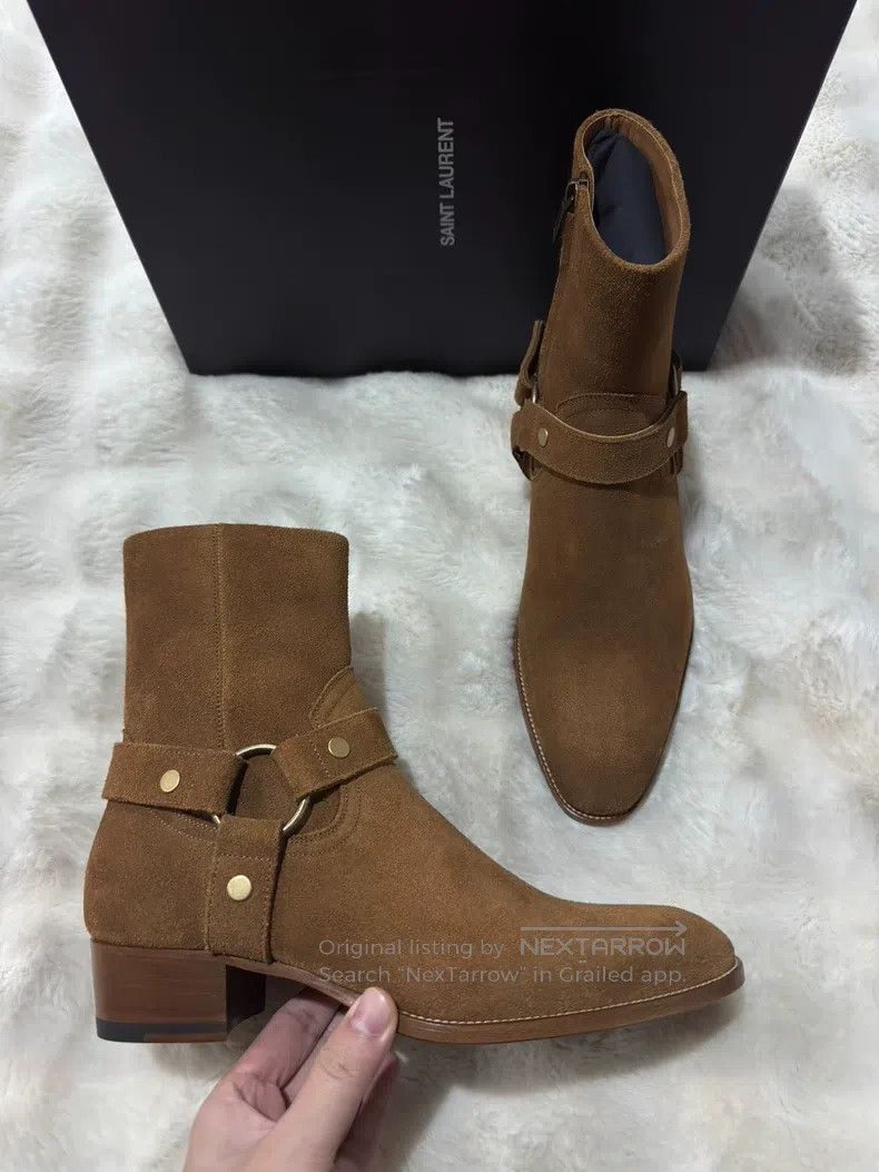 Saint Laurent Paris Saint Laurent Paris Ring Detail Chelsea Boots Size US 8 / EU 41 - 3 Thumbnail