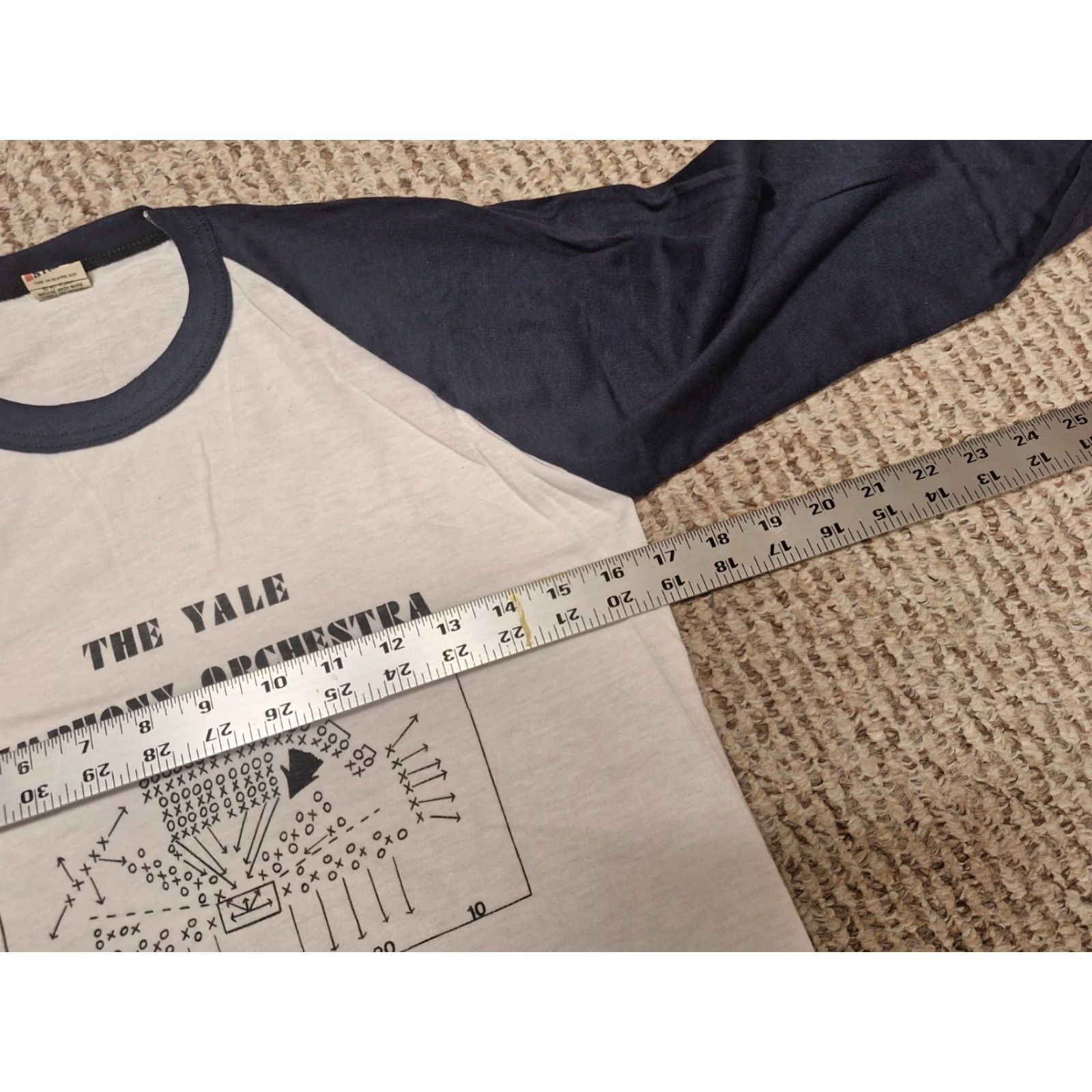 Vintage VINTAGE Yale University College Orchestra Symphony New Haven CT Ringer Shirt Men T-Shirt 80s White Cotton Short Sleeve Crew Neck S Size Broadway? Size US S / EU 44-46 / 1 - 3 Thumbnail