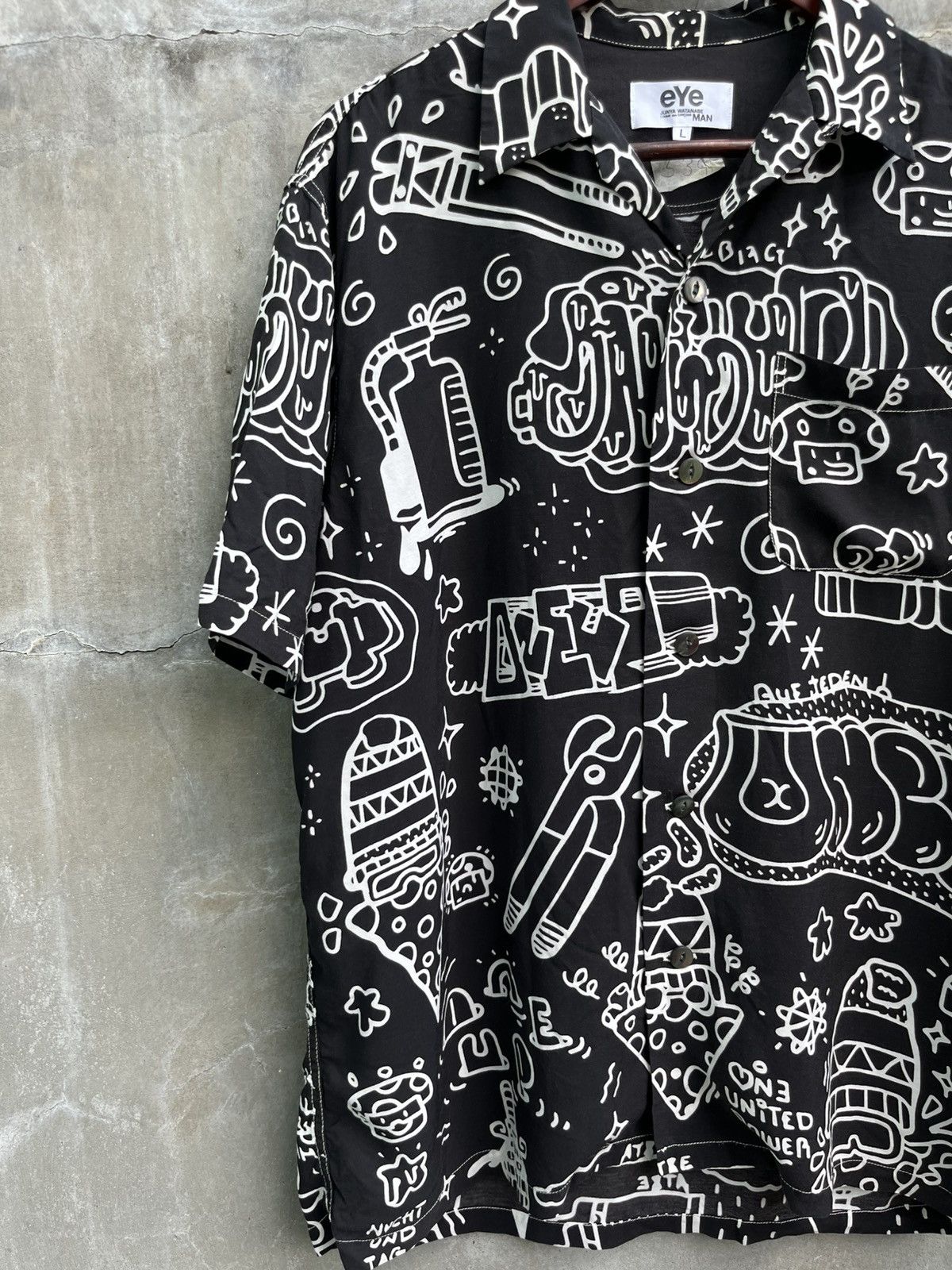 Junya Watanabe SS18 Doodle Art Shirt Size US L / EU 52-54 / 3 - 2 Thumbnail