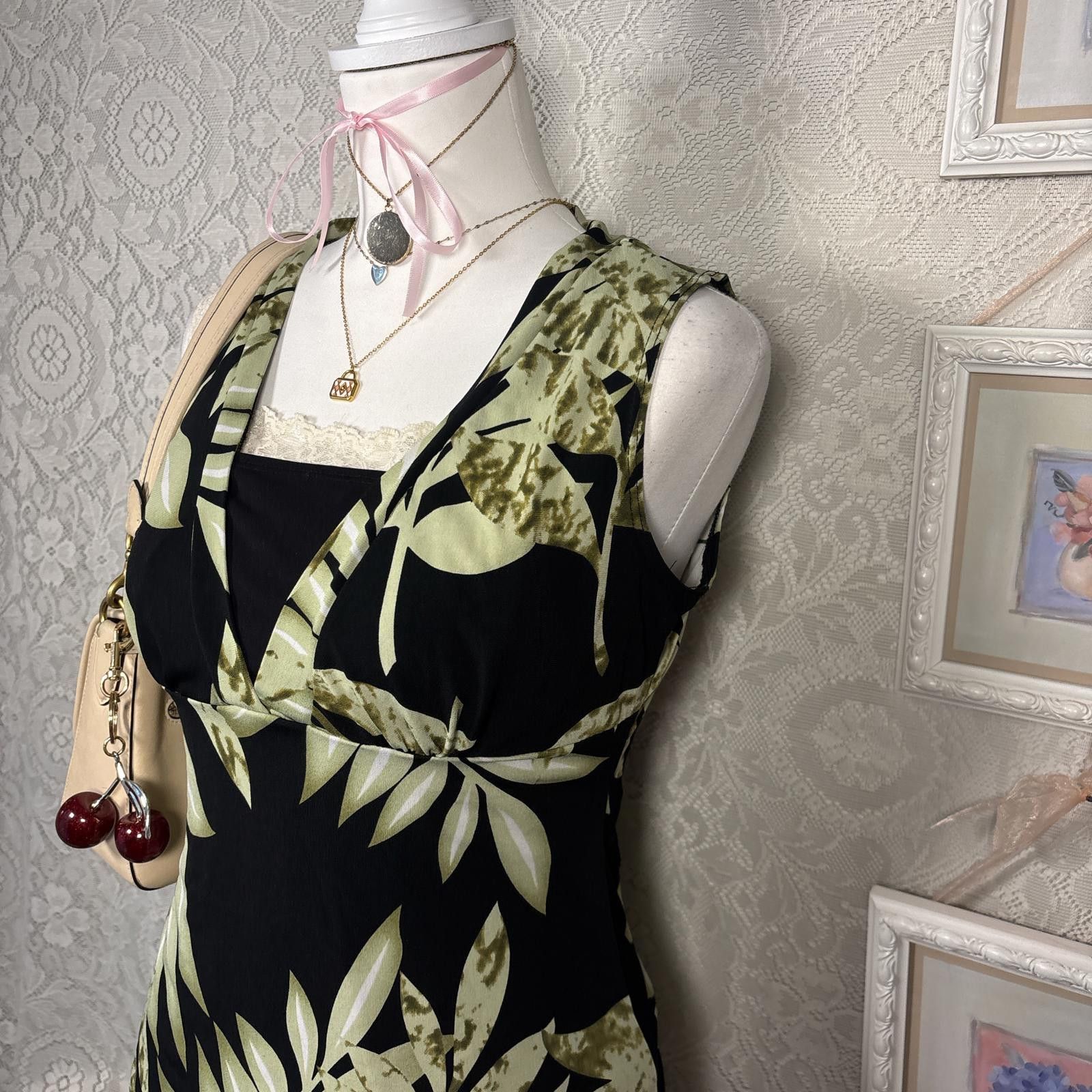 Other vintage fairy core fitted V-neck blouse Size S / US 4 / IT 40 - 4 Thumbnail