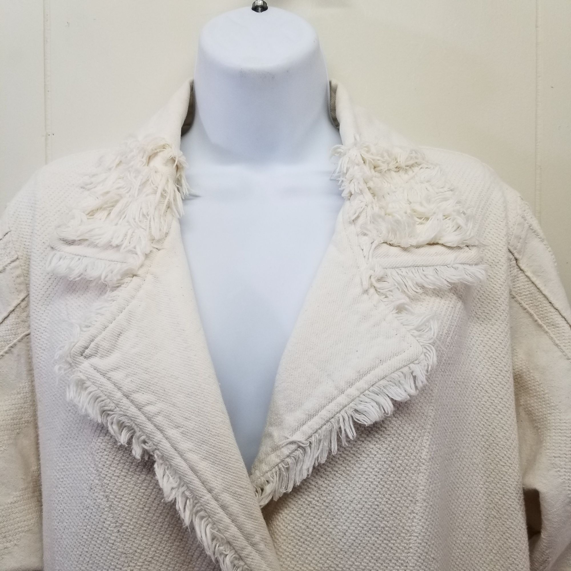 Other Fitz S Cream Textured Fringe Jacket Pockets CANADA Winter La Size S / US 4 / IT 40 - 7 Thumbnail