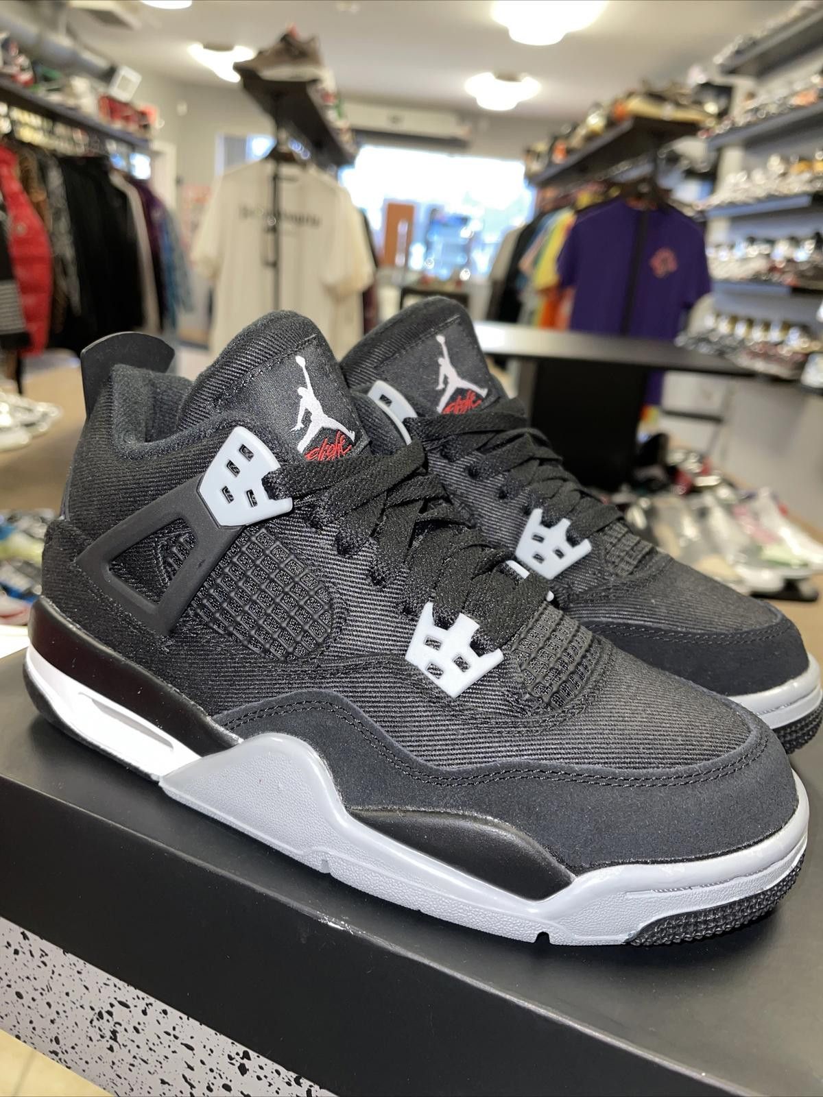 Jordan Brand Size 5Y/6.5W - Jordan 4 SE Black Canvas 4s DV0553-006 Size US 5 / EU 37 - 3 Thumbnail